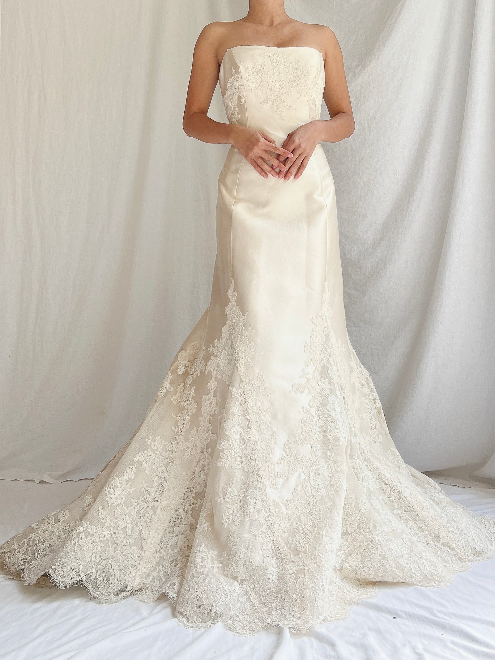 Liancarlo Couture Mikado Silk Wedding Gown - S/6