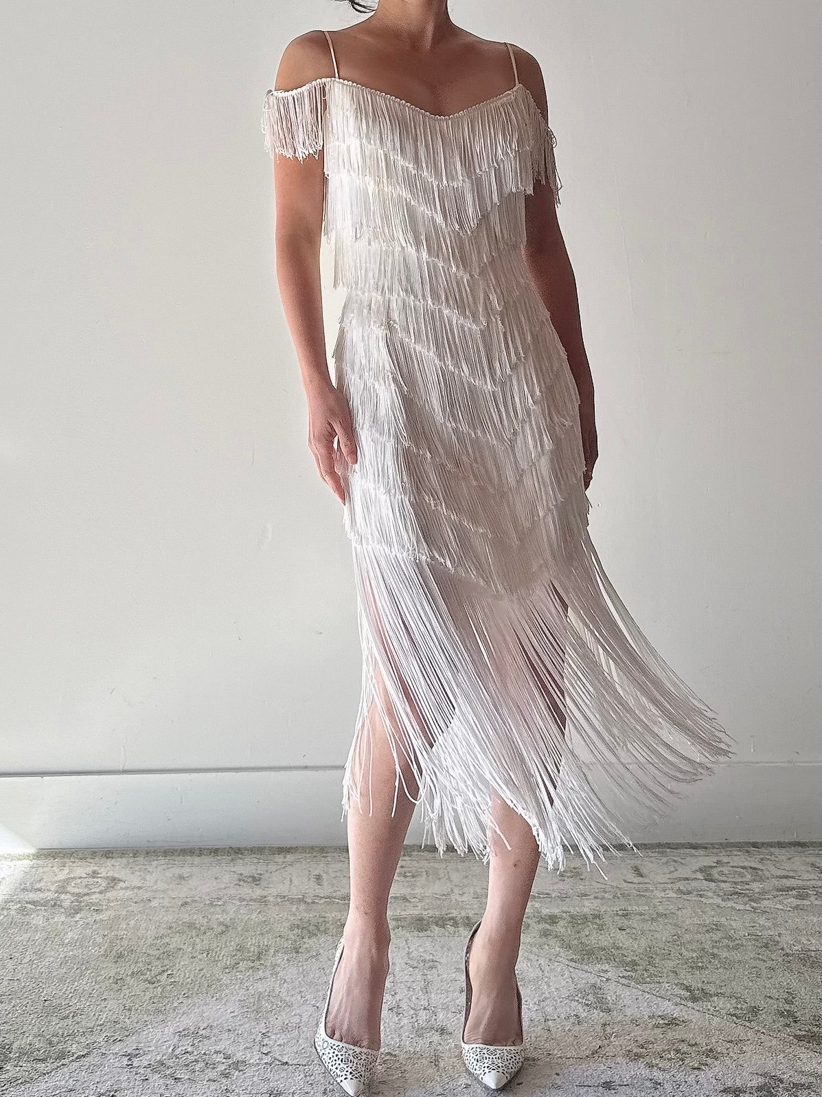 Vintage Fringe Dress - S