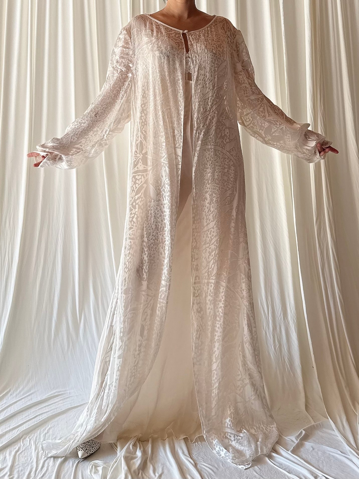 Vintage Victoria Jane Silk Duster - OSFM