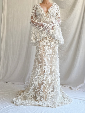 Gossamer Sample - Angel Sleeve Dress - S/6