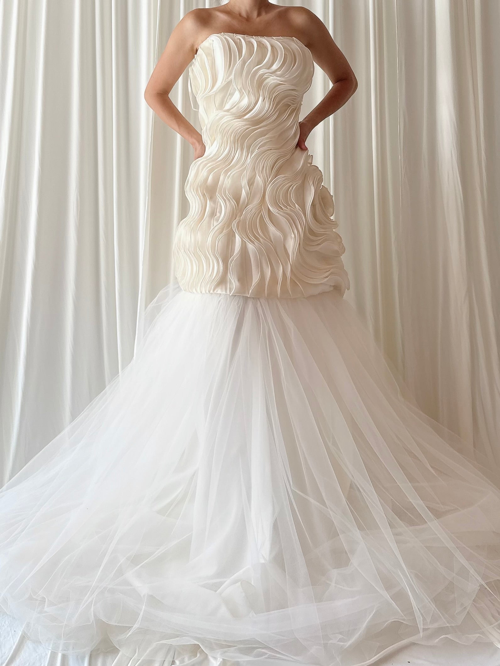 Vintage Ruffled Tulle Dress - M/6