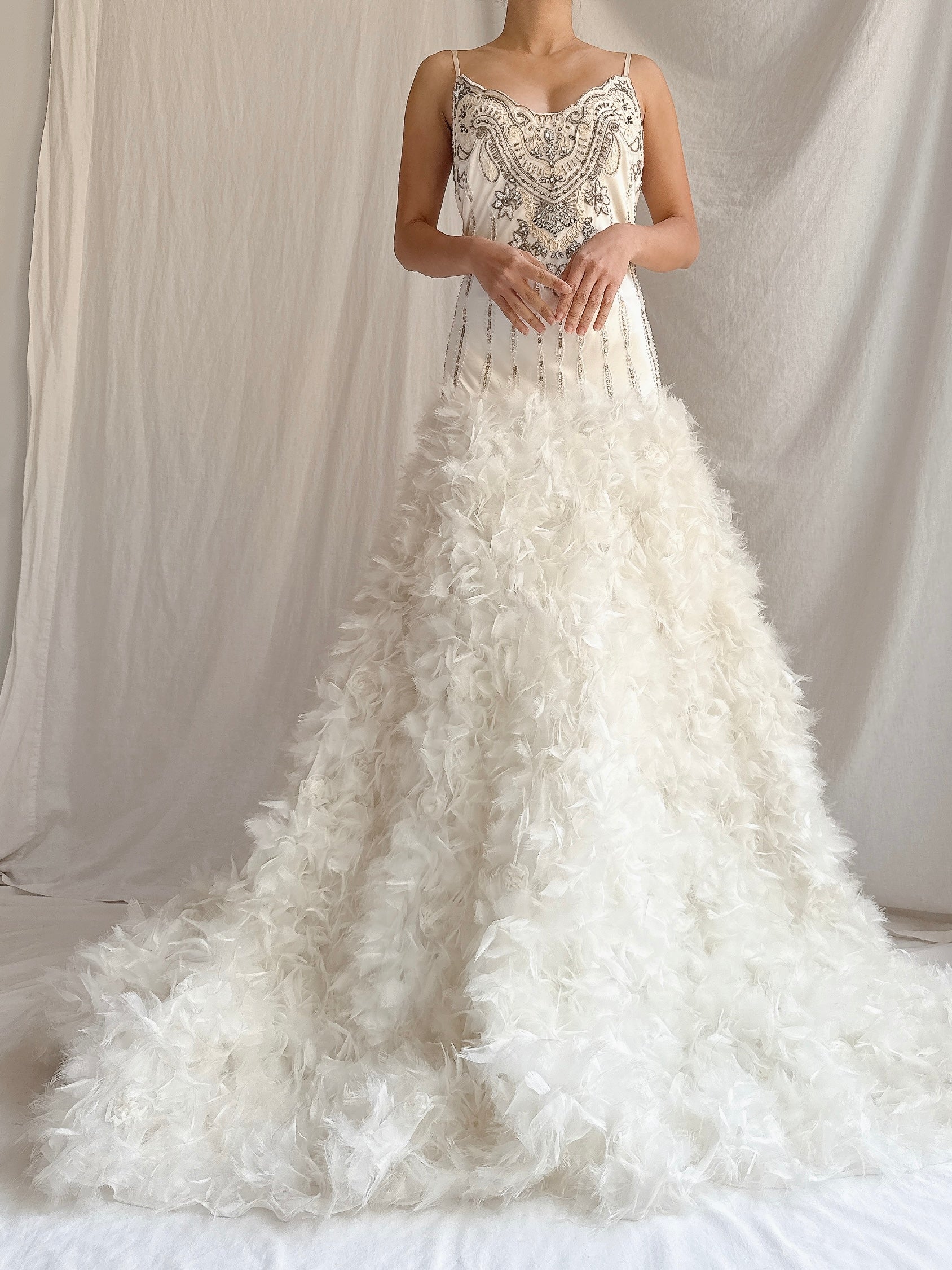 Vintage Sue Wong Ruffled Gown - M/8