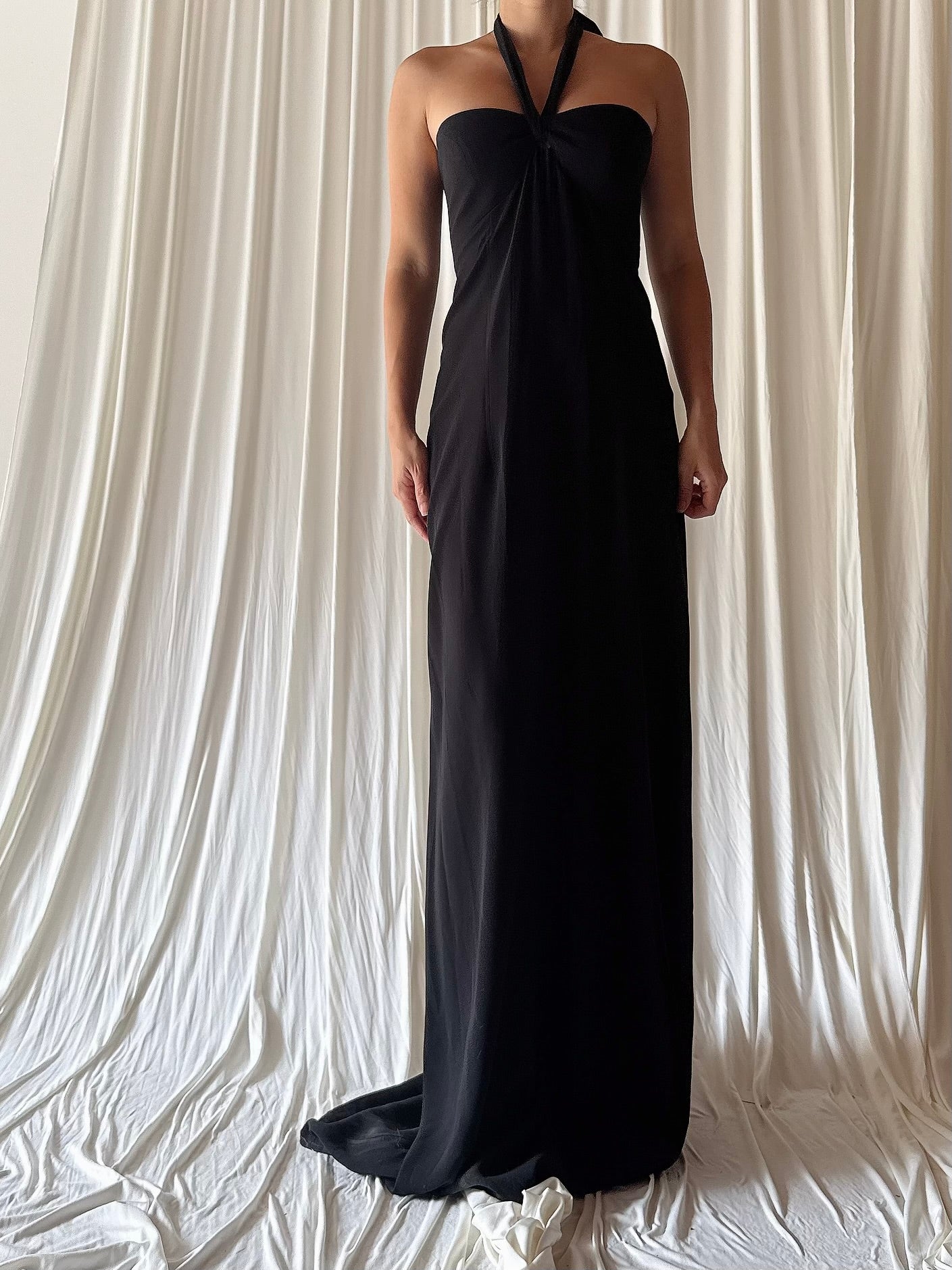 Vintage Petrovich and Robinson Rayon Gown - FR 38