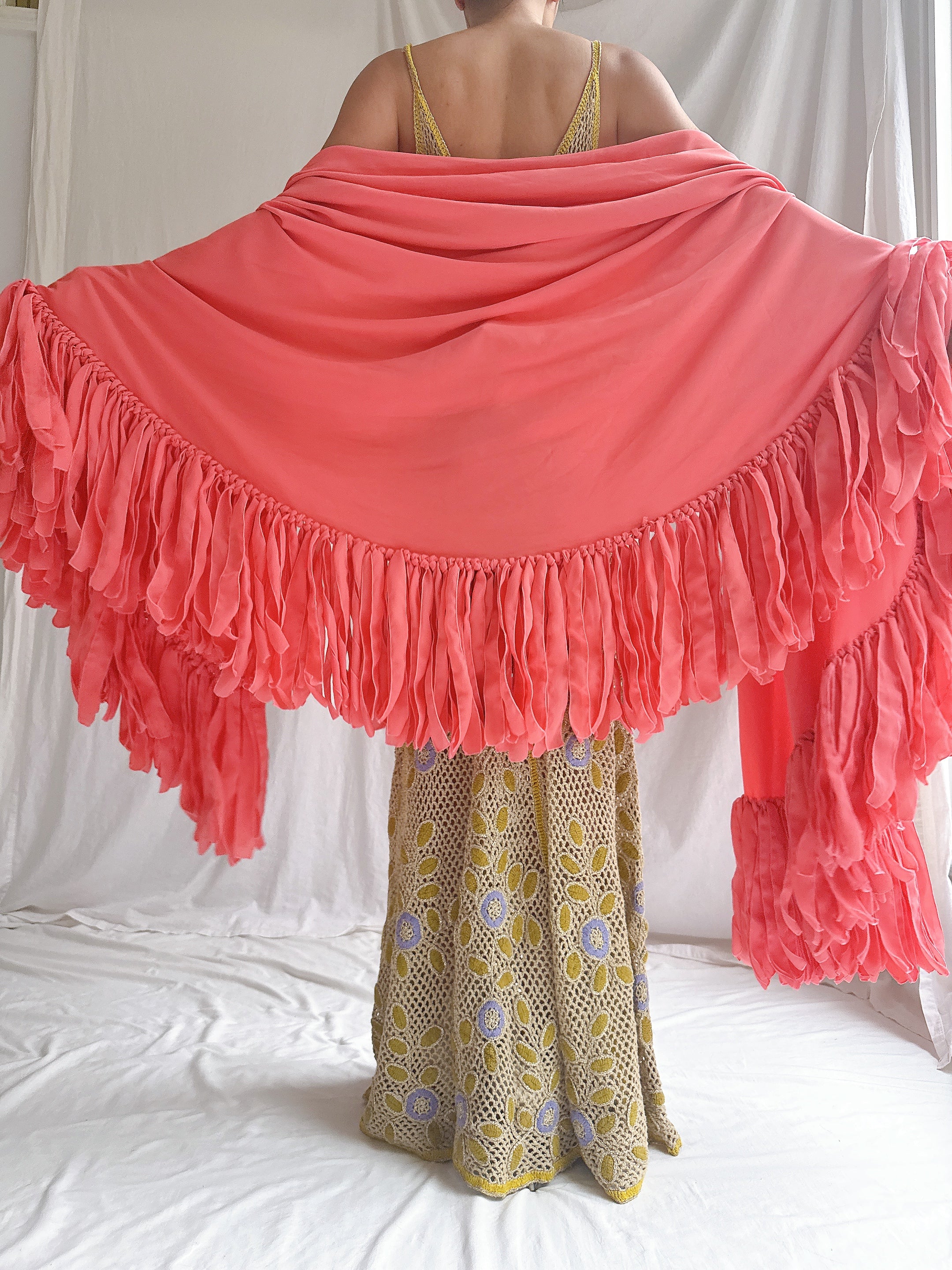 Vintage Chiffon Wrap - OSFM