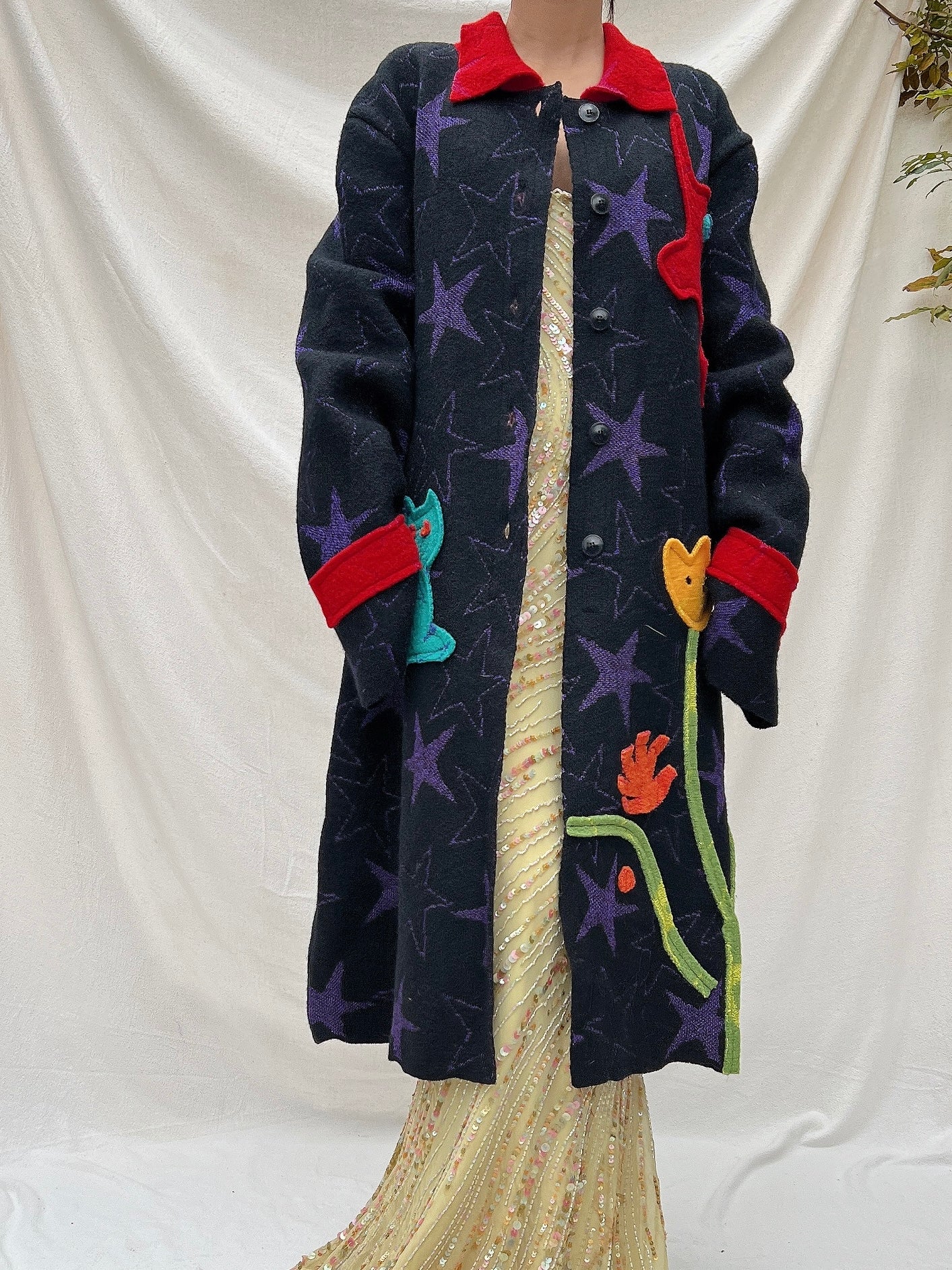 Vintage Wool/Acrylic Coat - M