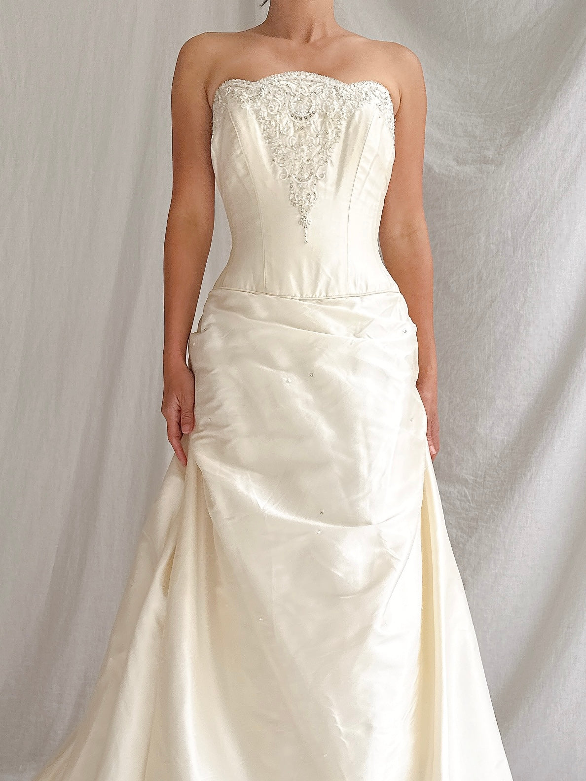 1990s Silk Corset Gown - S-M/4-8