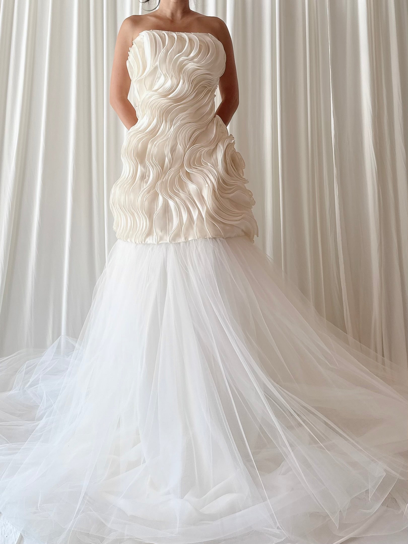 Vintage Ruffled Tulle Dress - M/6