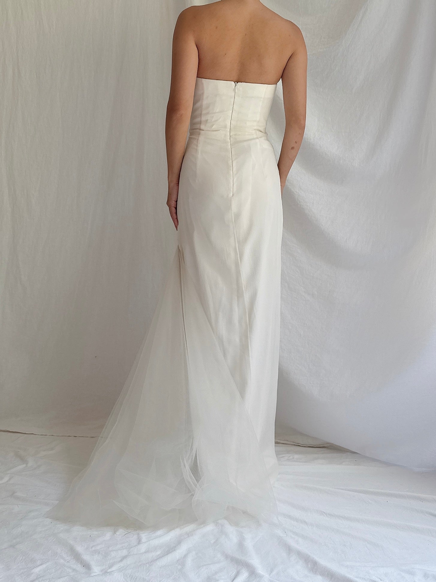 Vintage Jasz Couture Silk Strapless Gown - M/6/8