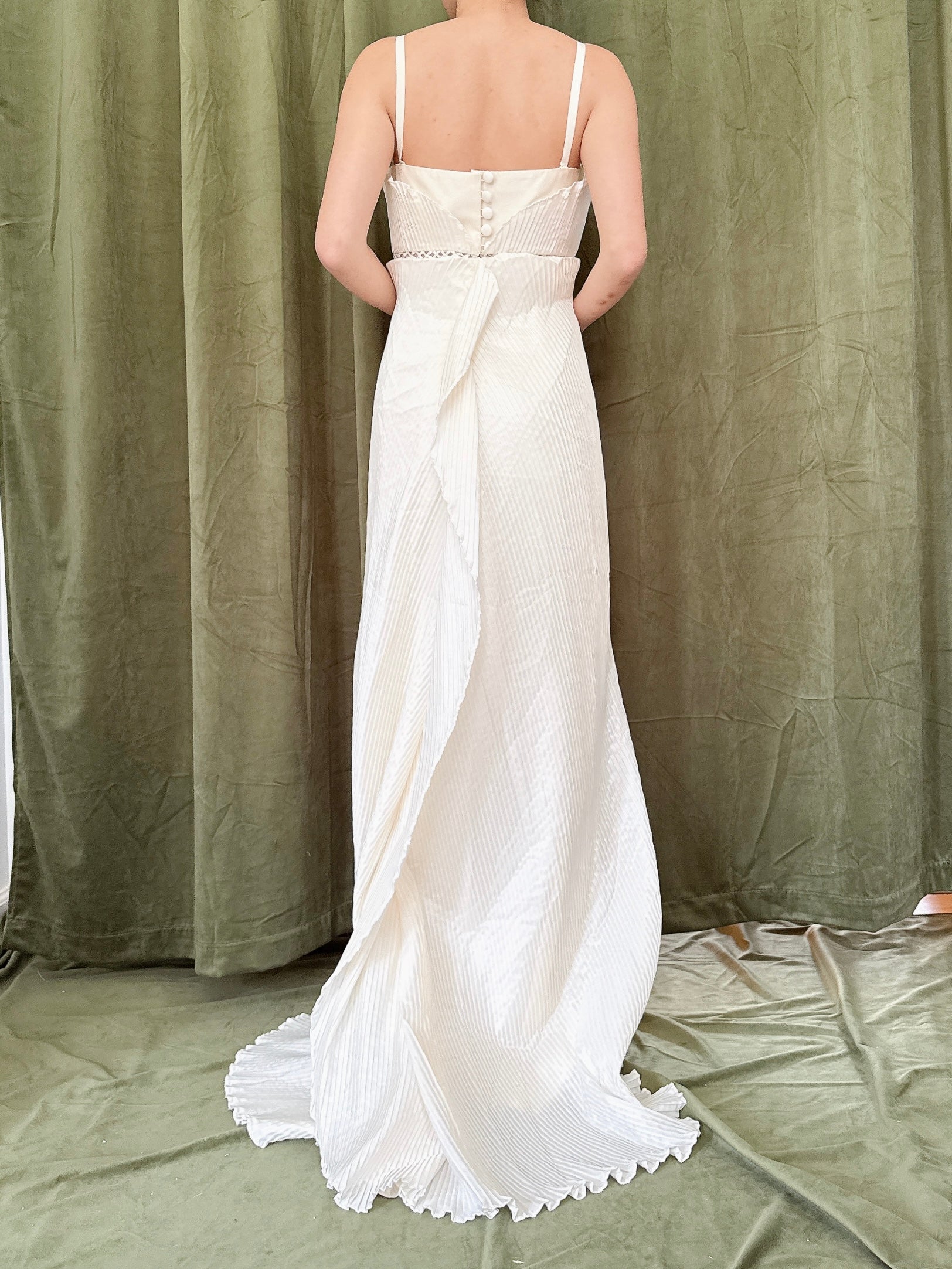 Vintage Suzanne Ermann Silk Taffeta Dress - FR 40