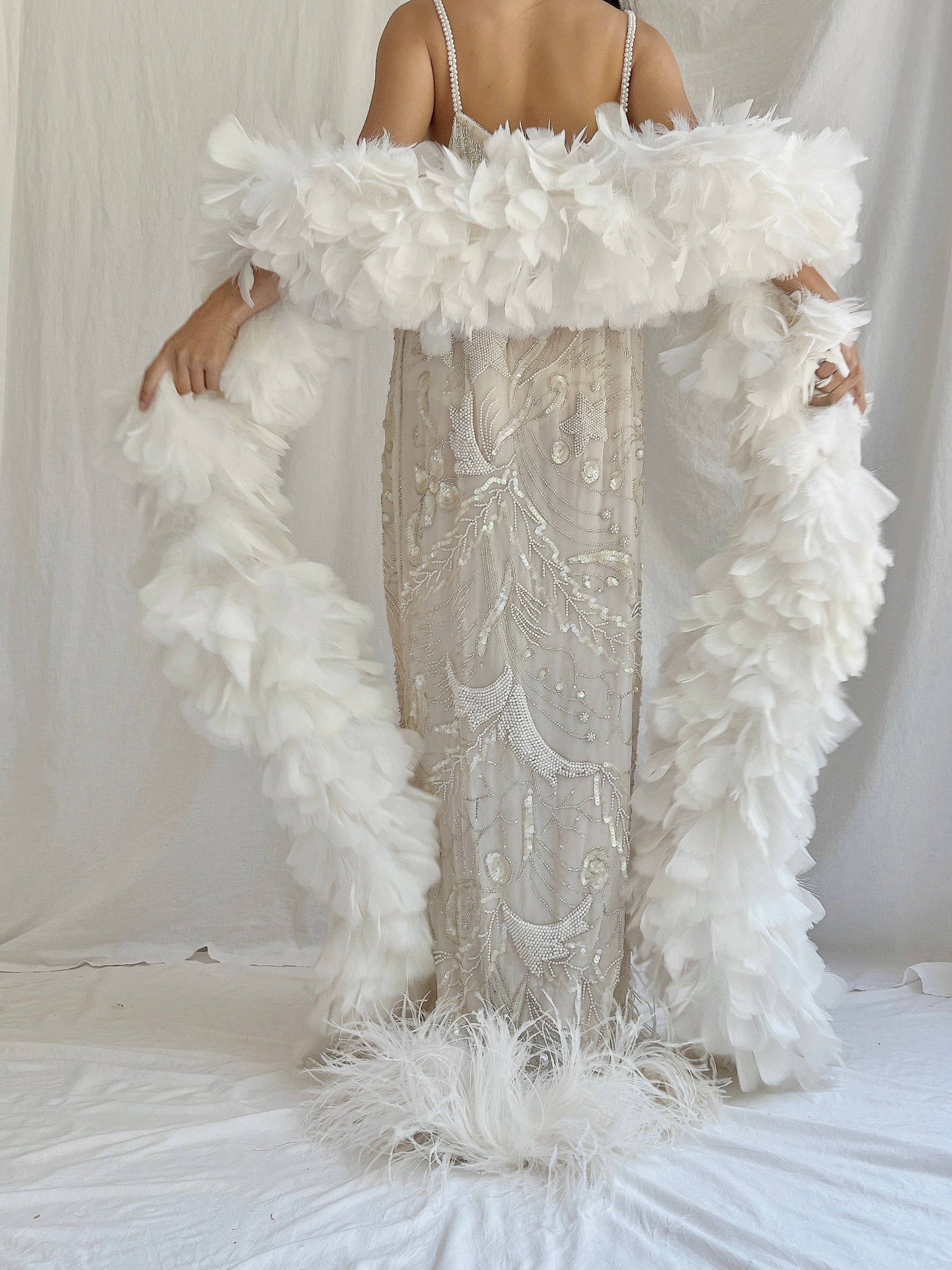 Vintage Extra Long Feather Boa