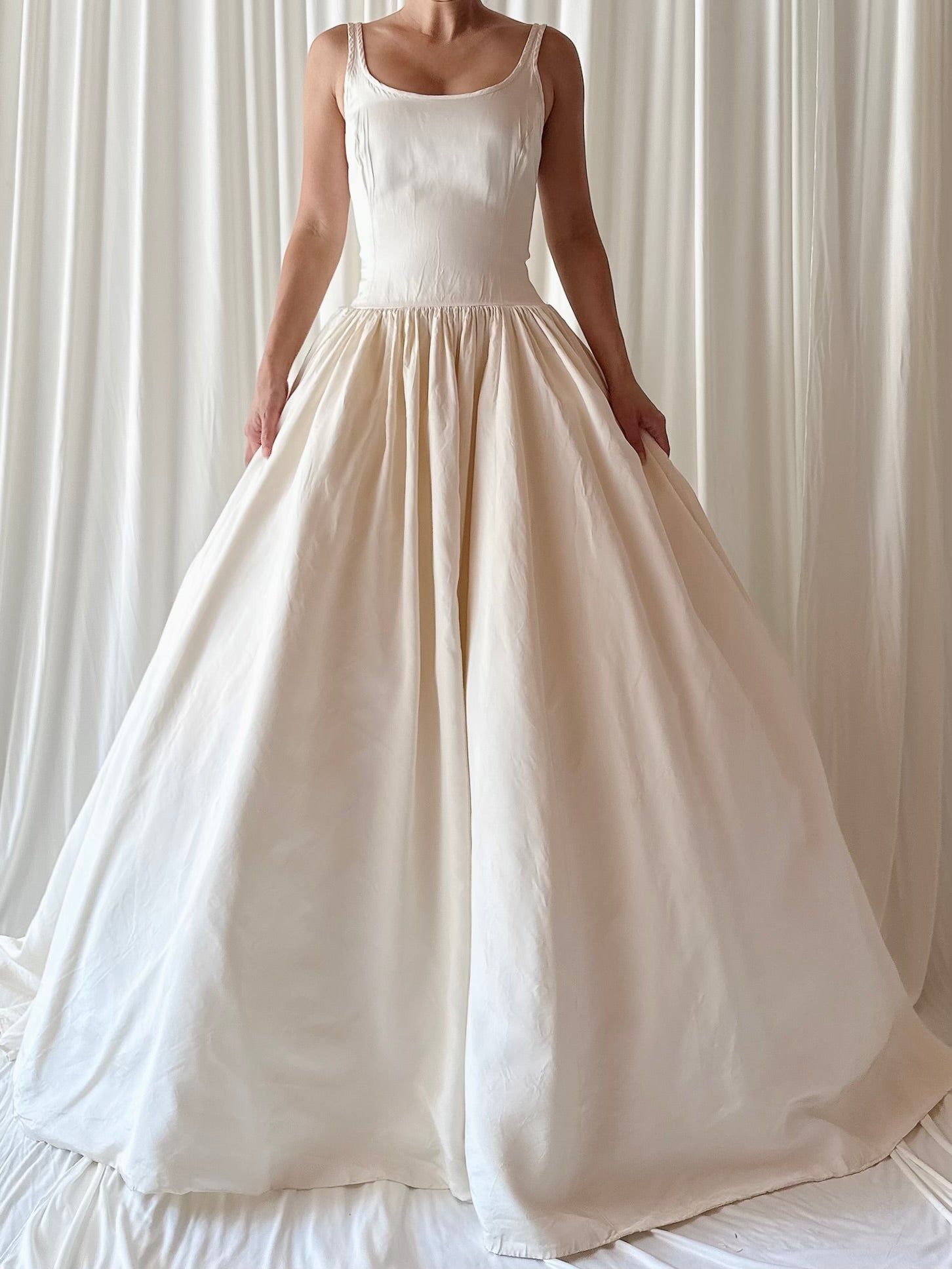 90s Amsale Taffeta Gown - S/4