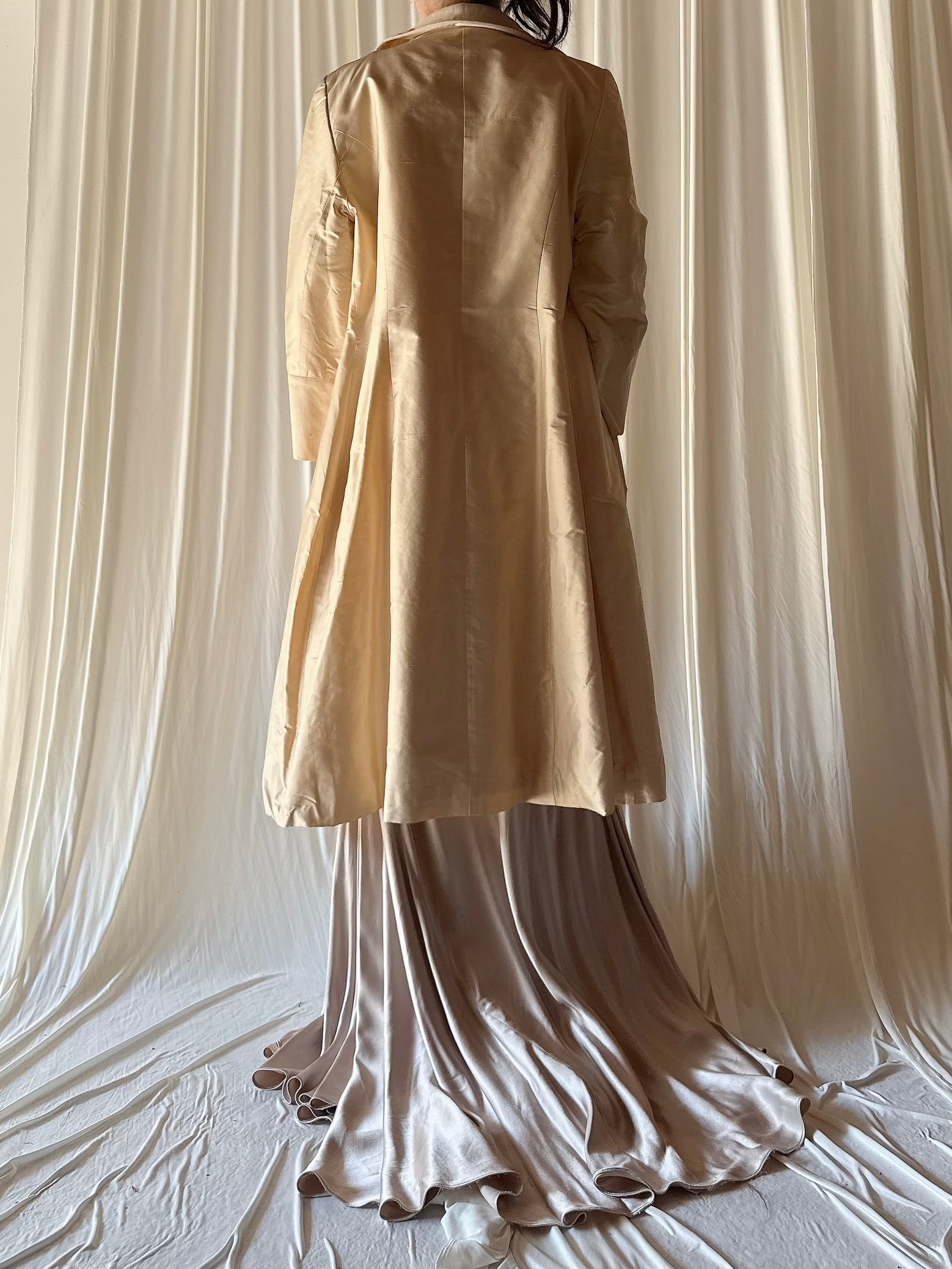 Vintage Futura Ecru Silk Jacket - M