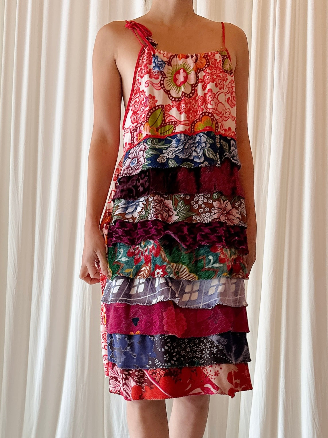 Vintage Antoine Velvet Tired Dress - M