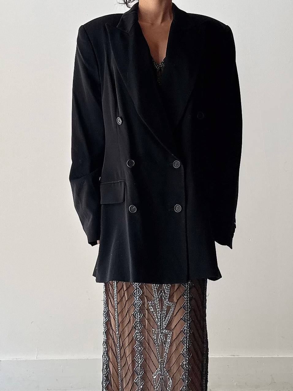 Vintage Jasper Conran Double Breasted Jacket - UK14/US 12