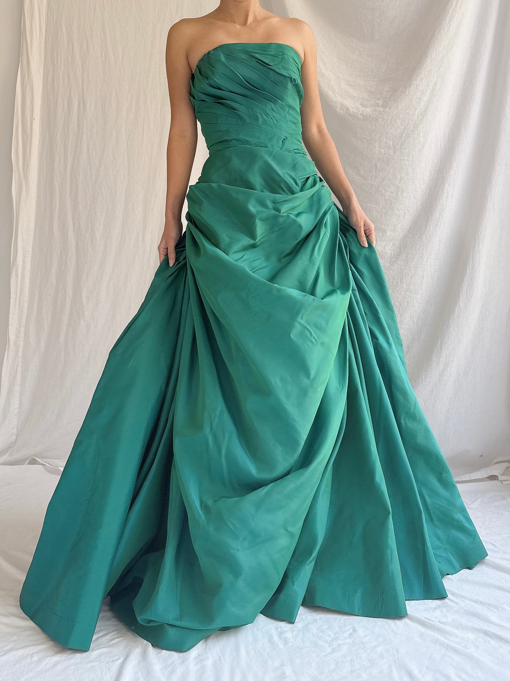 1950s Fred Perlberg Draped Gown - S/M