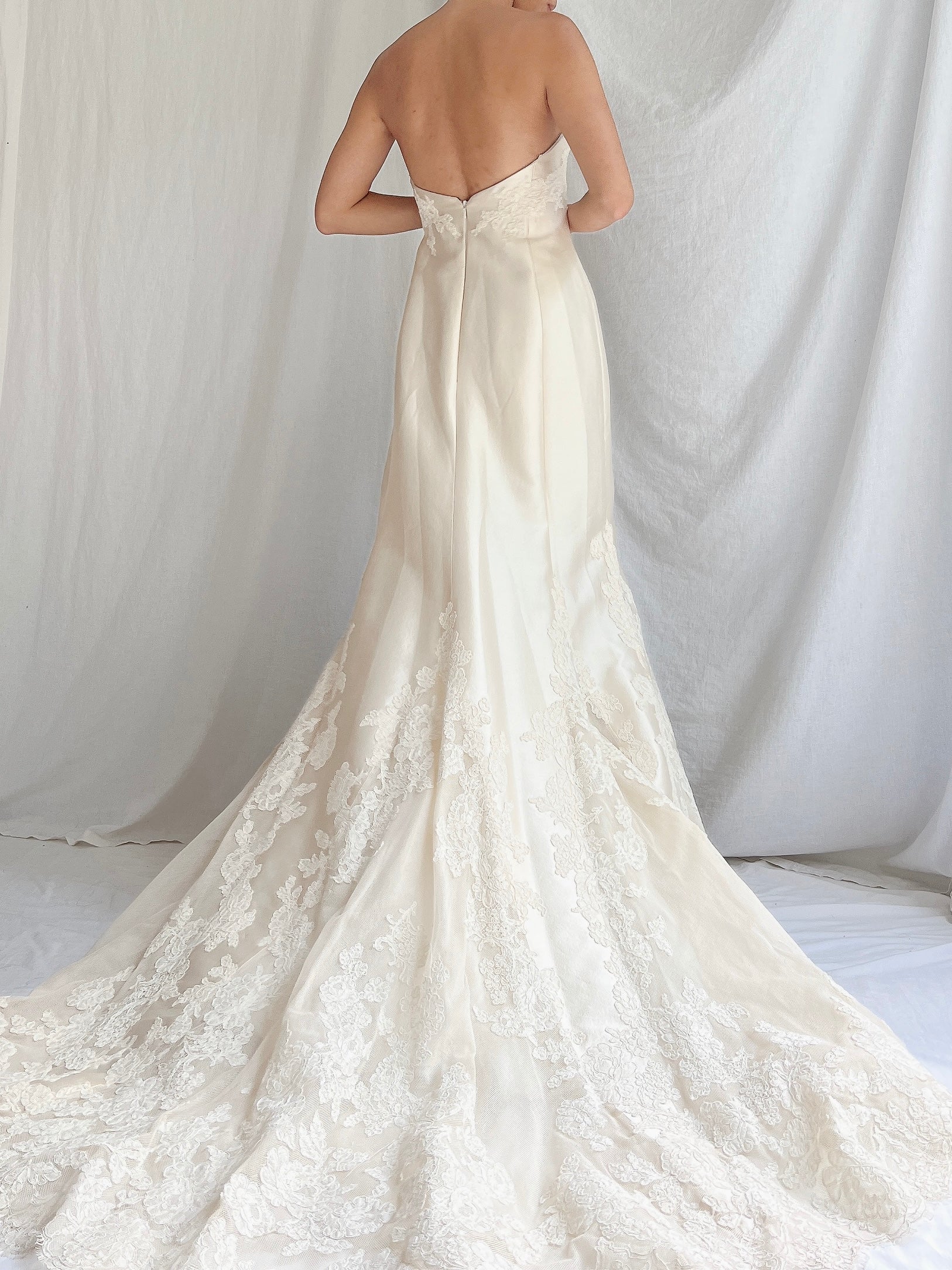 Liancarlo Couture Mikado Silk Wedding Gown - S/6