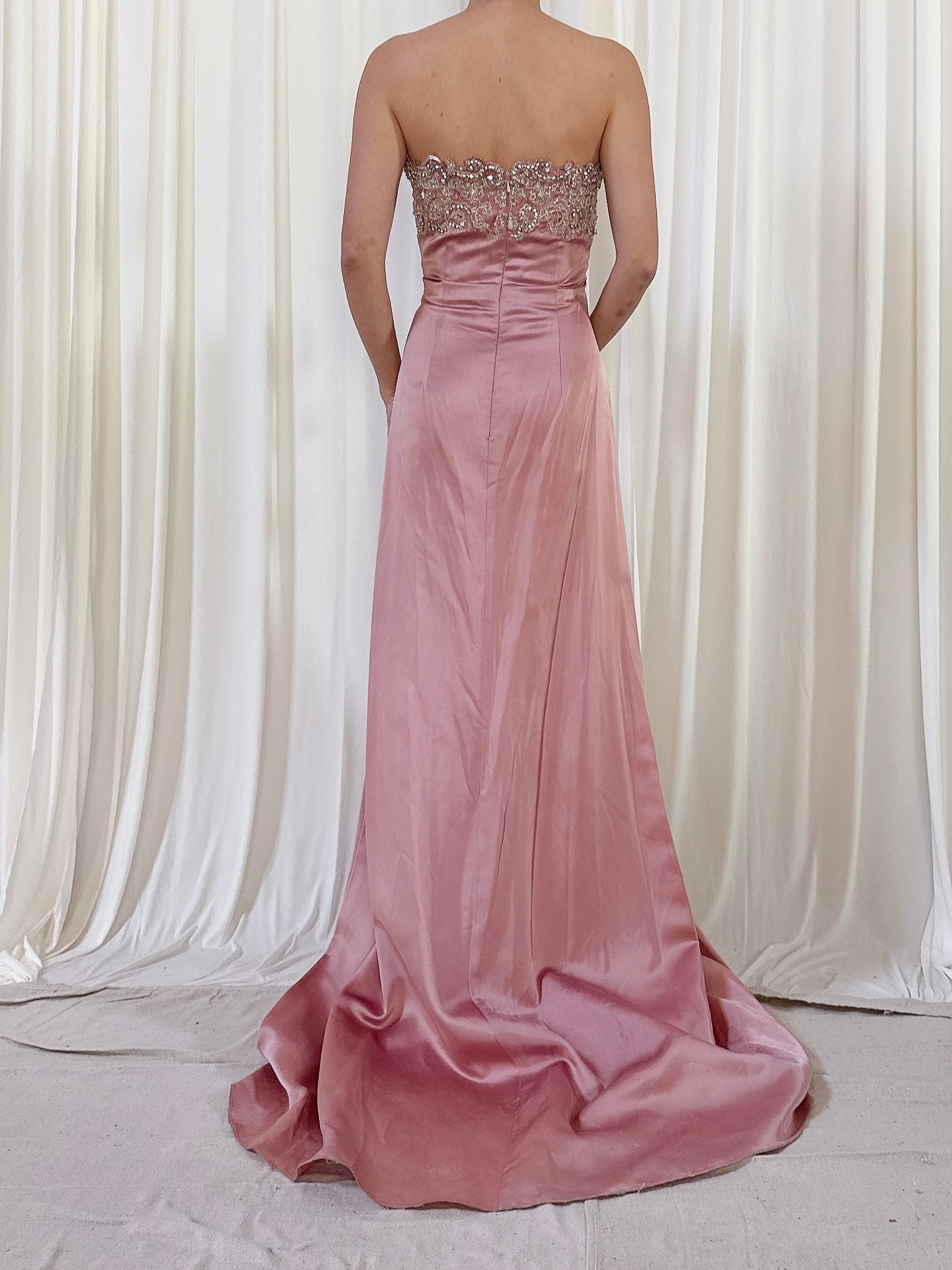 Vintage Steven Yearrick Dusty Pink Gown - US 6