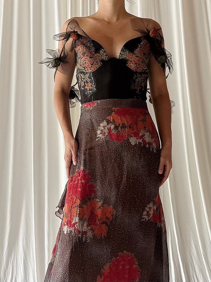 Vintage Mathyro Bustier - UK 14