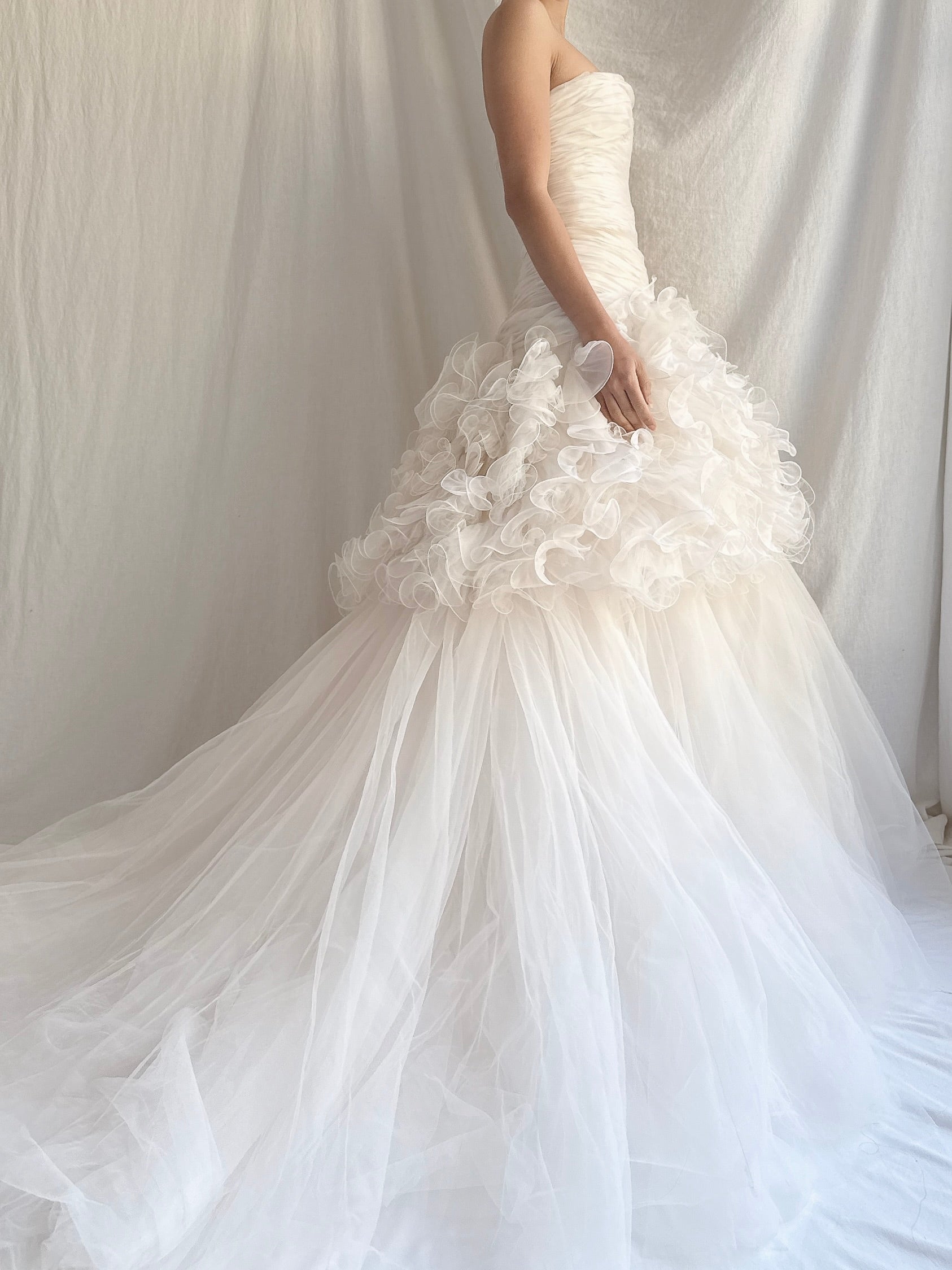 Vintage Silk and Tulle Organza Oscar de la Renta Gown - XXS/0