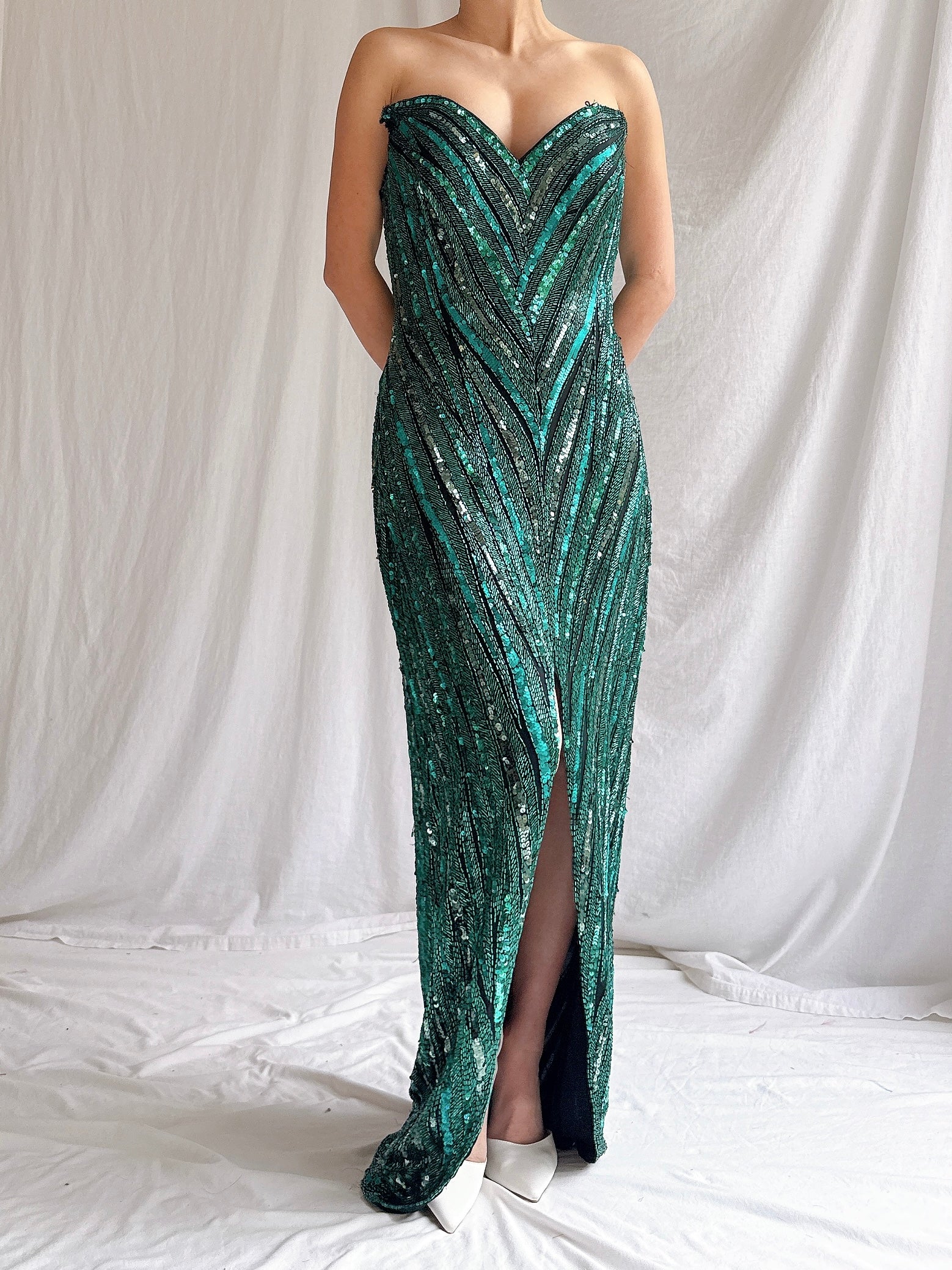 1990s Bob Mackie Sequin Dress - S/6