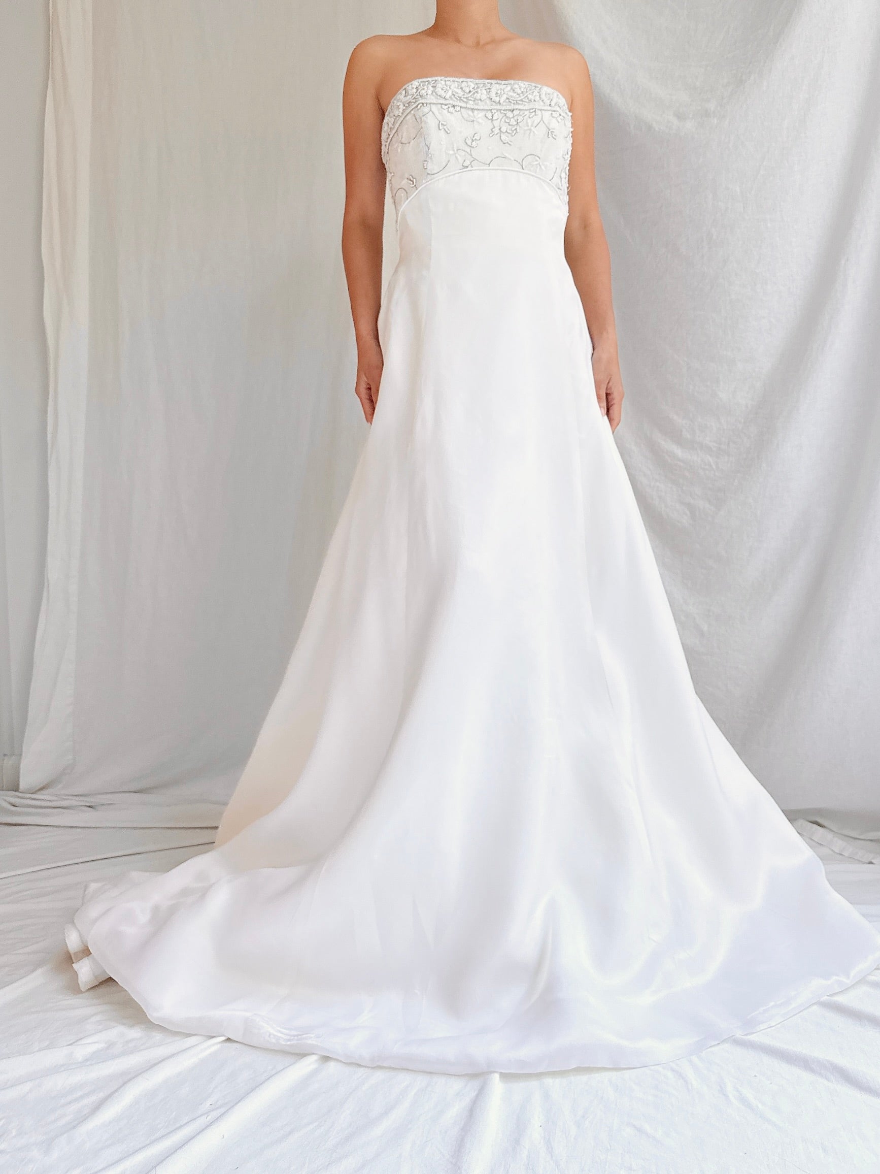 Vintage GIVENCHY Embellished Silk Organza Gown - S/4 Vintage GIVENCHY Embellished Silk Organza Gown - S/4