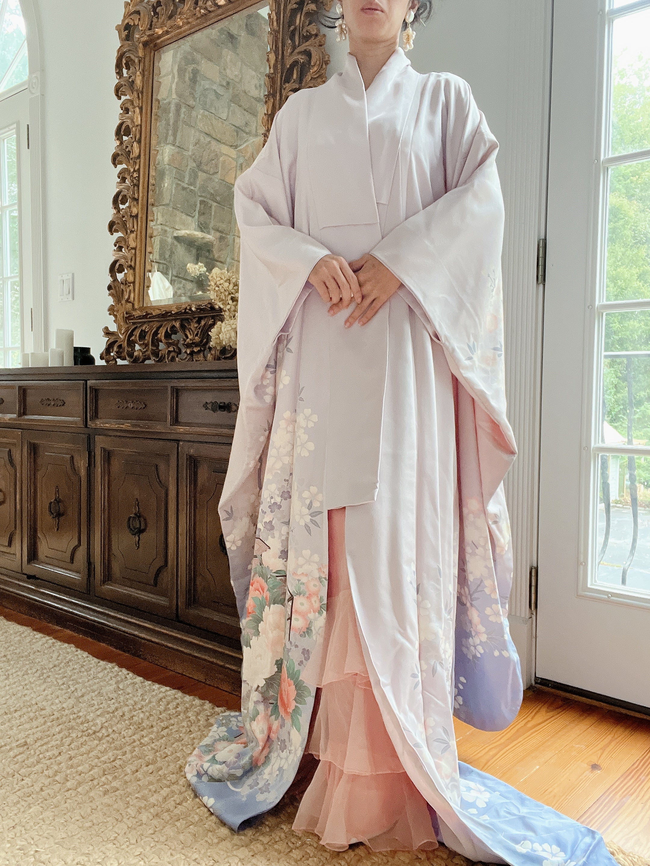 Lavender Floral Kimono