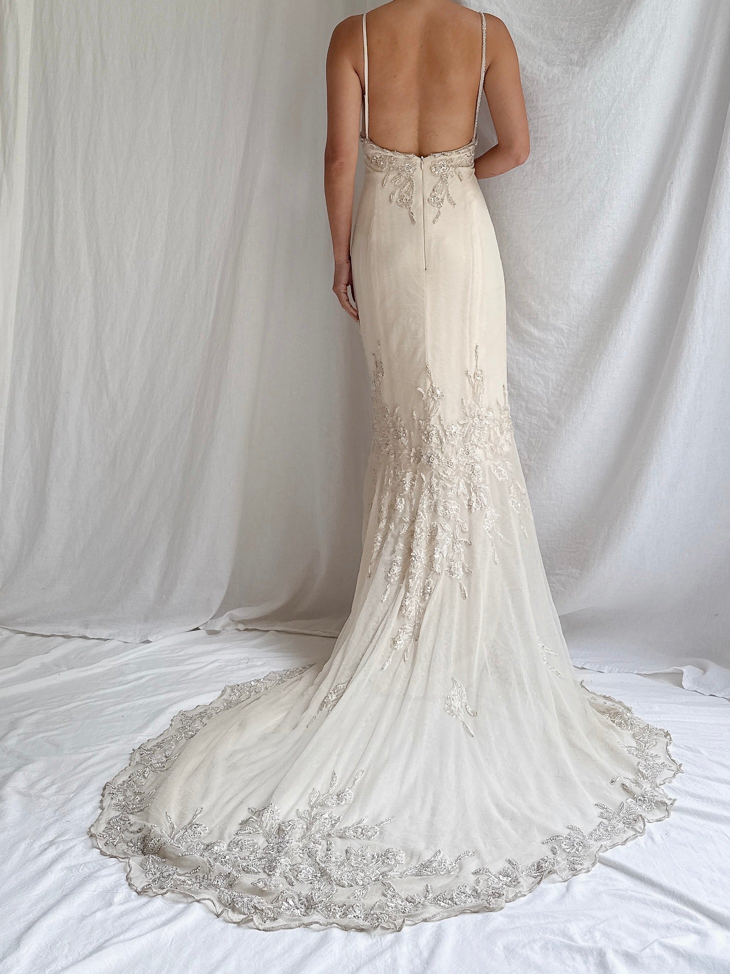 Vintage Liancarlo Couture Silk and Tulle Gown - M/6