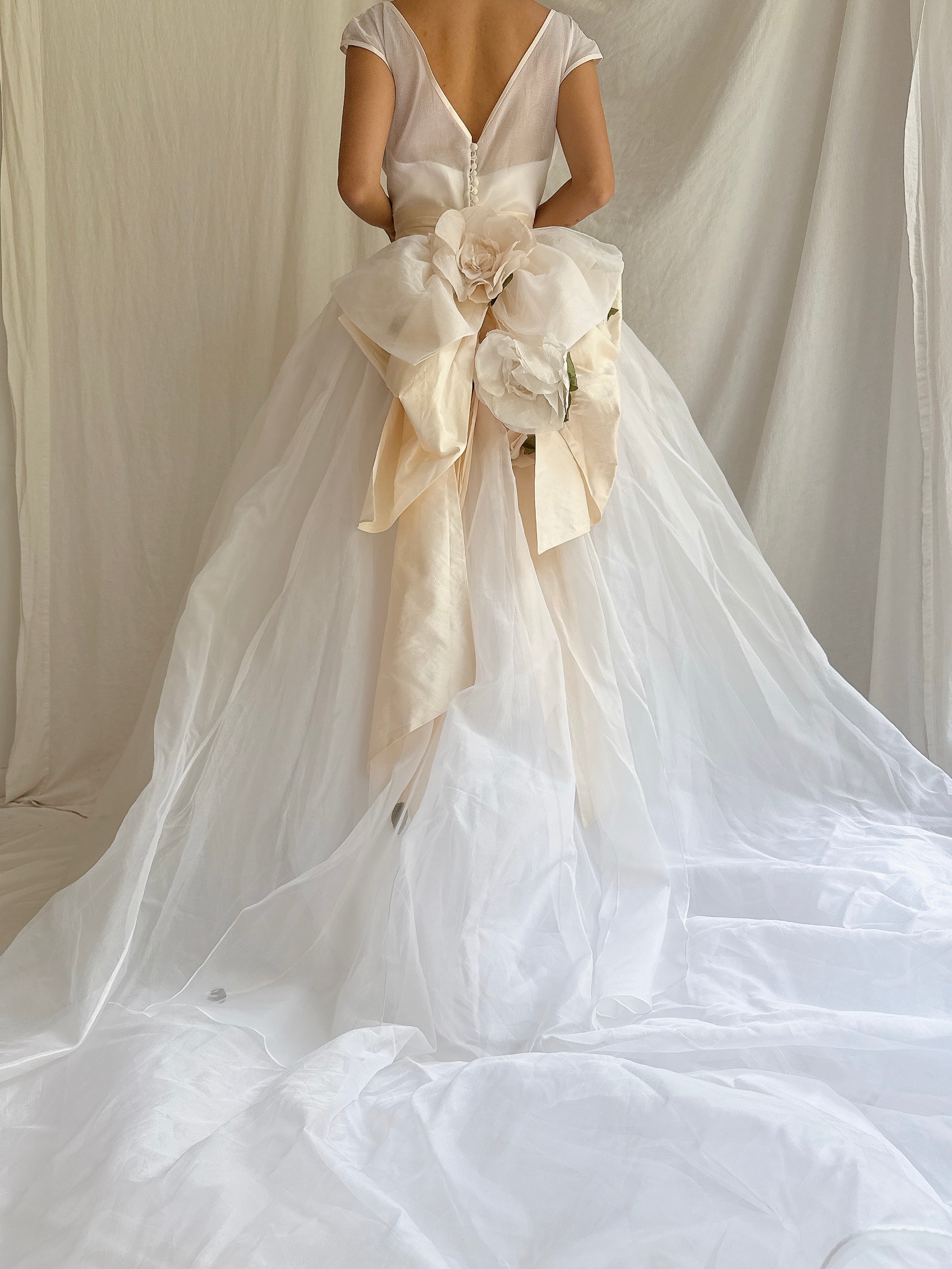 Vintage Christian Dior Silk Organza Gown - XS/2