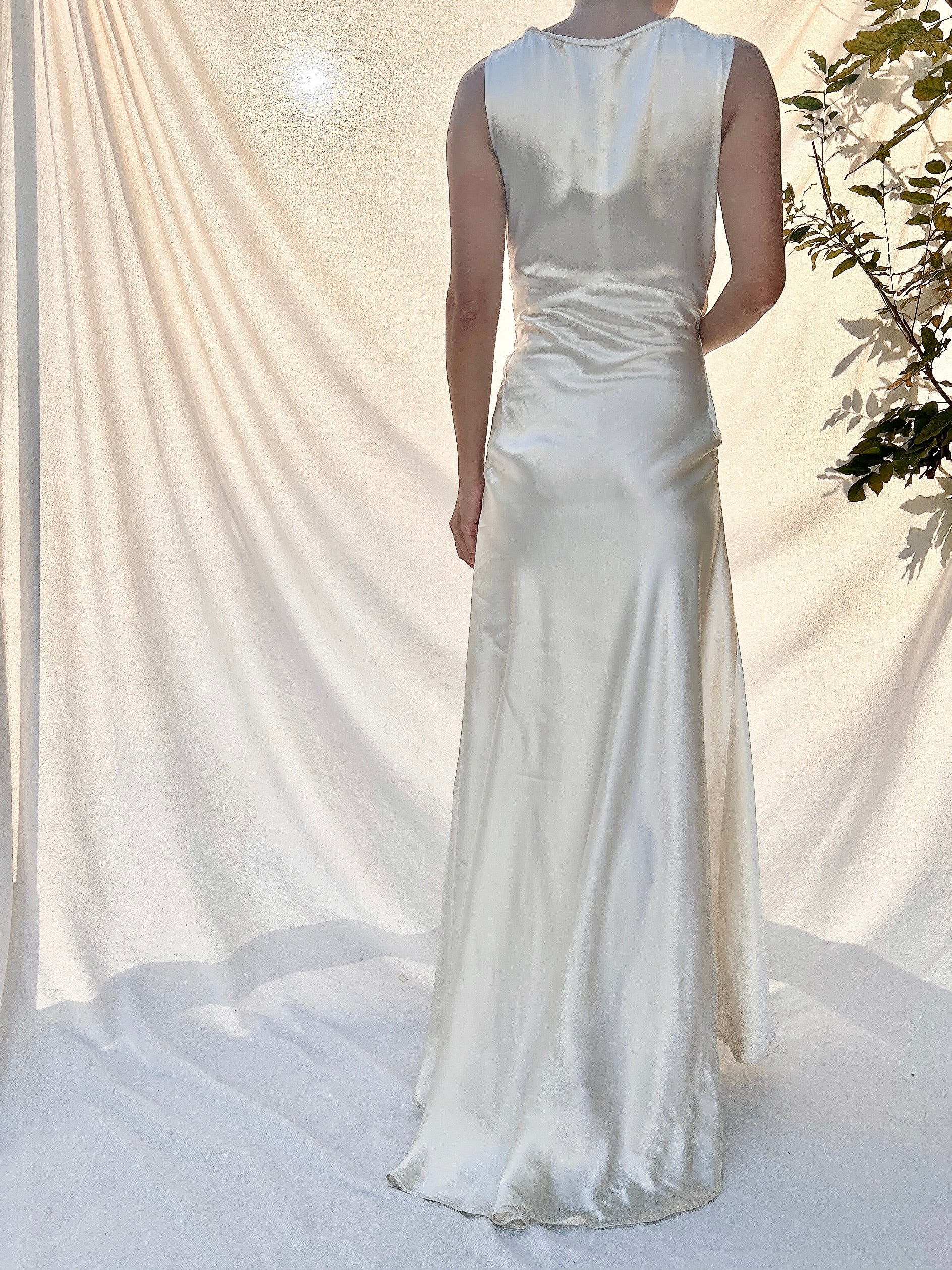 1930s Satin Gown - XS