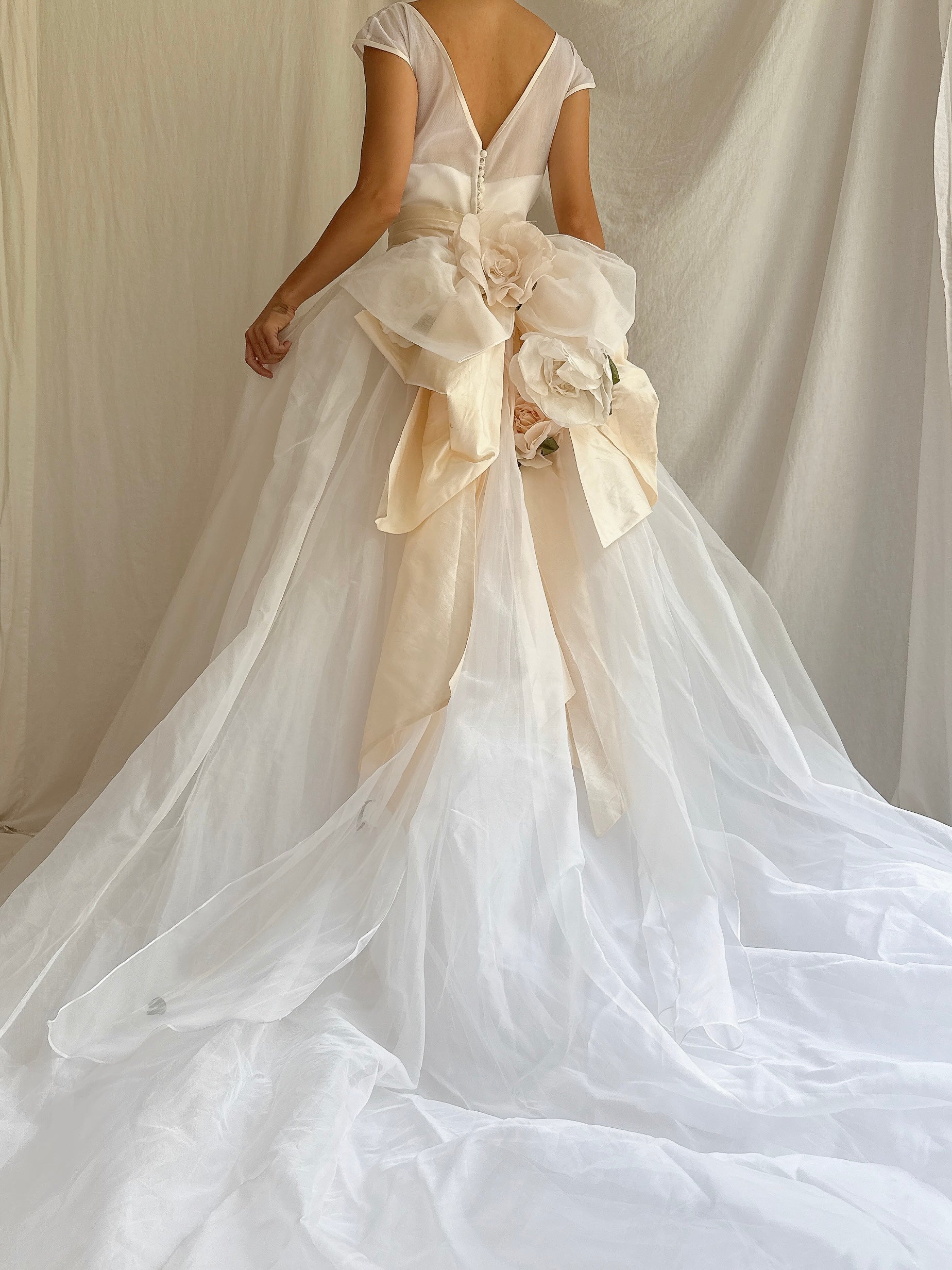 Vintage Christian Dior Silk Organza Gown - XS/2