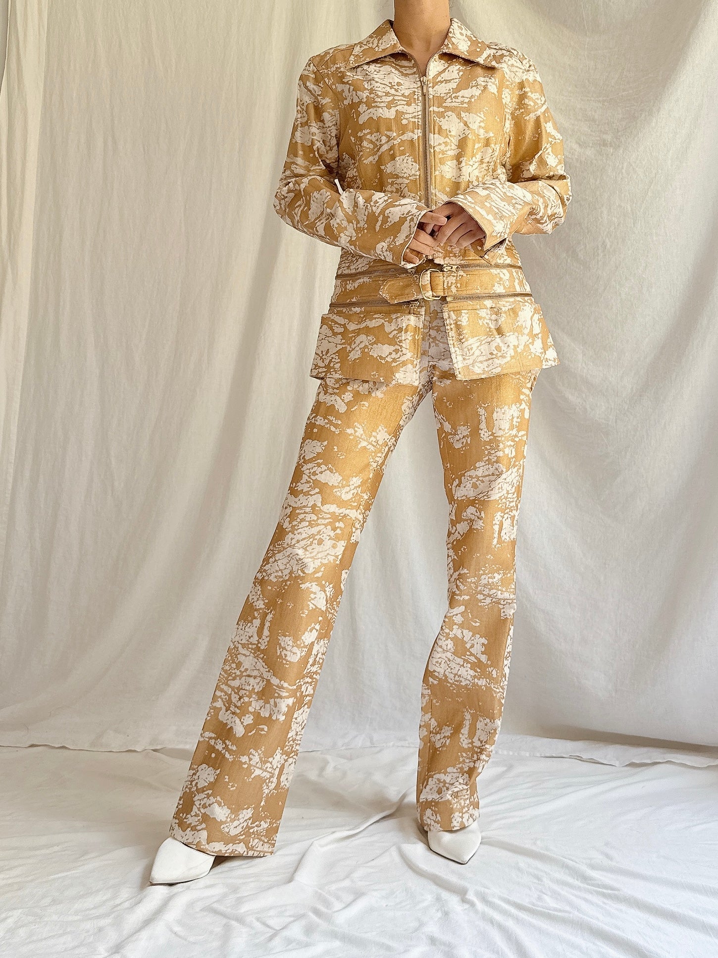 Vintage Kyoko Higa Linen 2-Piece Set - FR 40