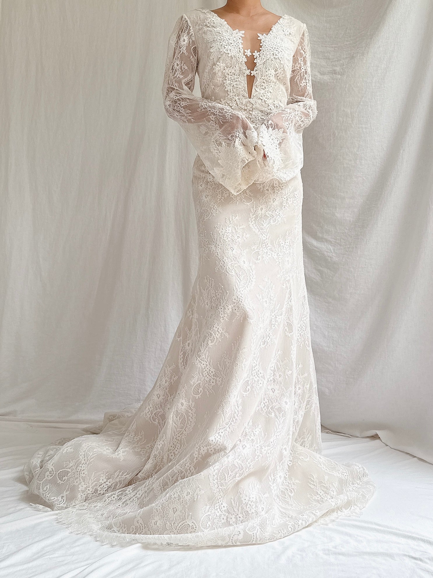 Vintage Liancarlo “Azul” Lace Gown - M/6