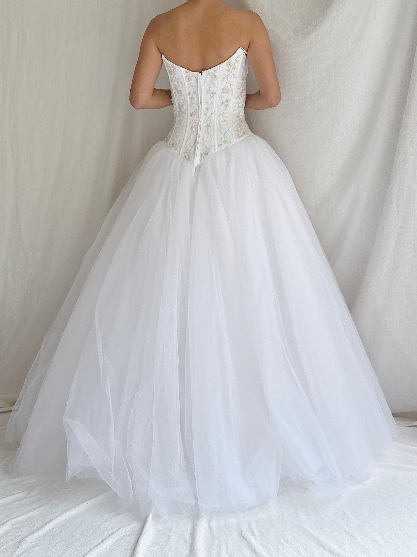 1990s Tulle Bustier Dress - S/6