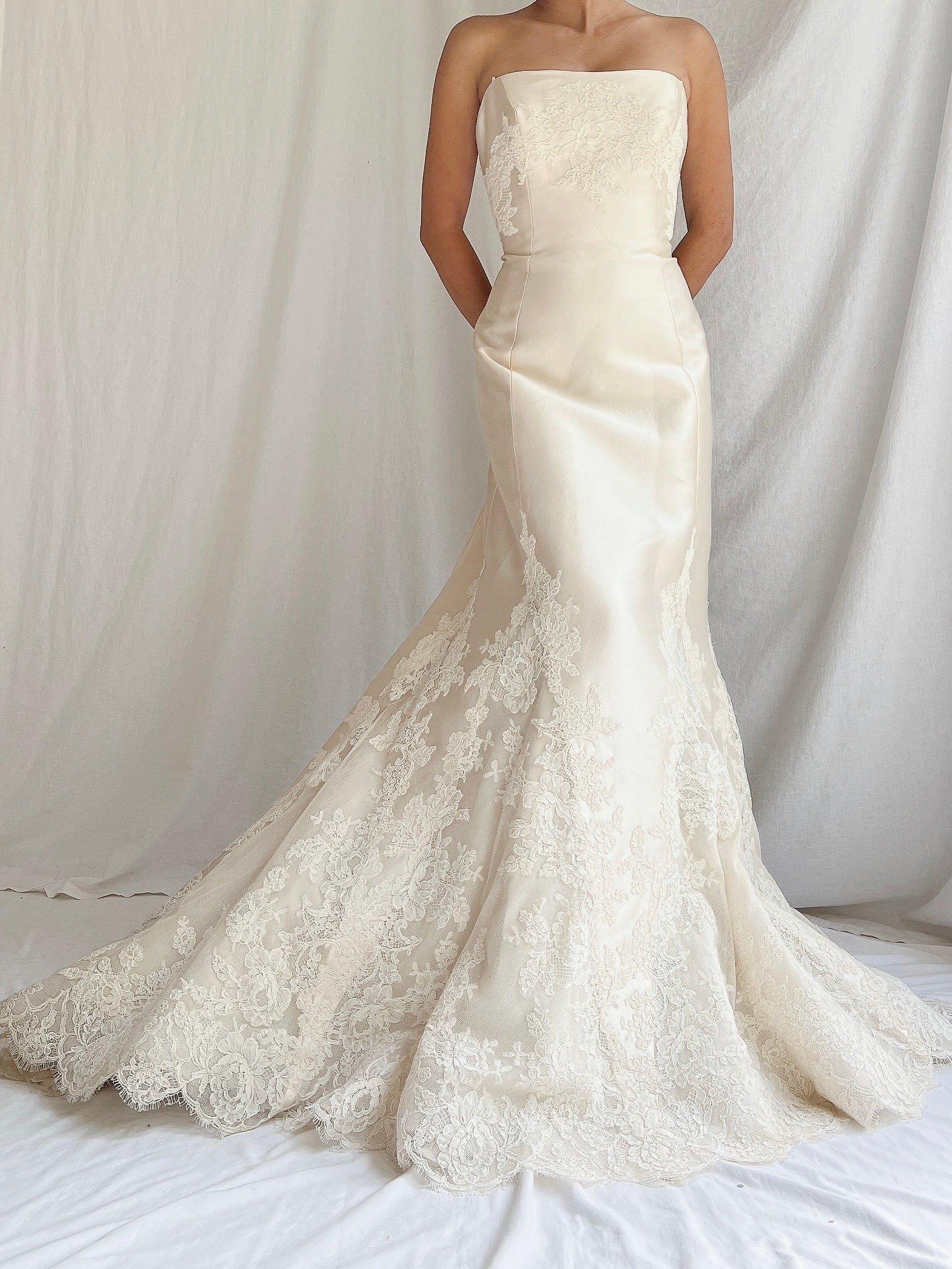 Liancarlo Couture Mikado Silk Wedding Gown - S/6