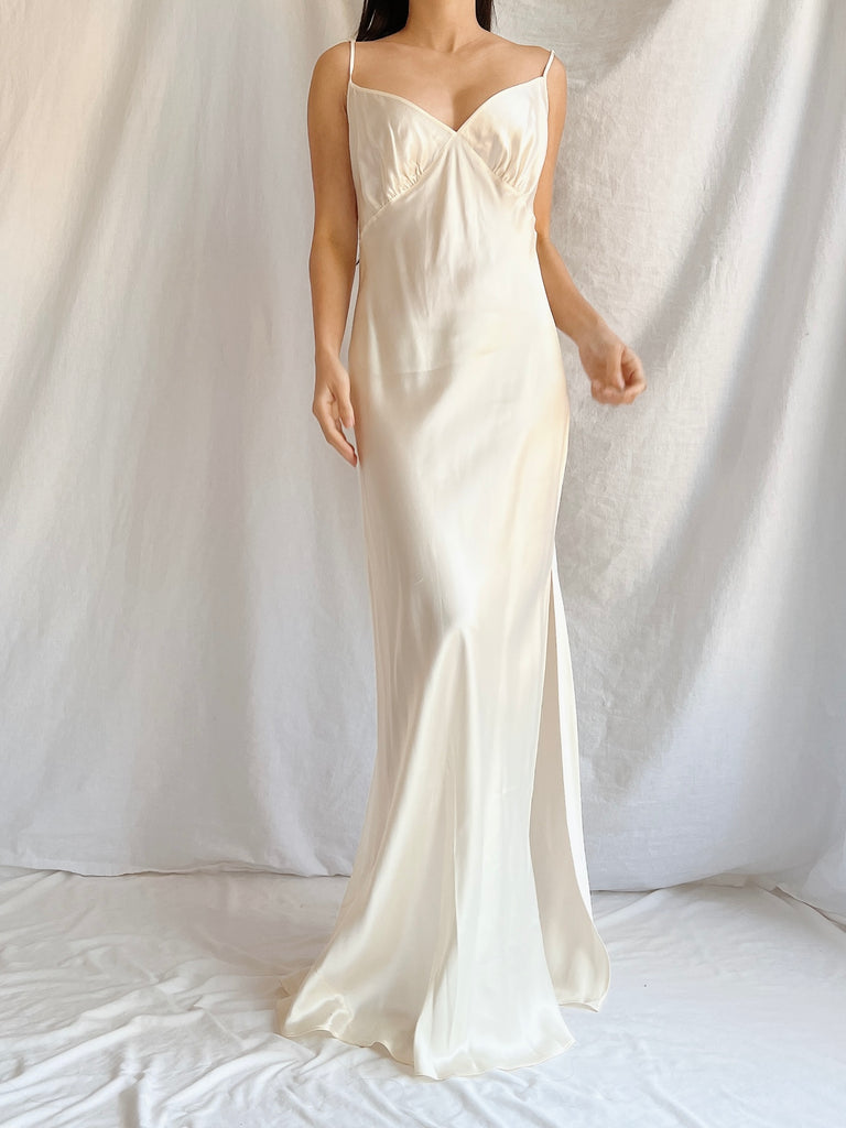 2000s Silk Bias Cut Slip Dress - M | G O S S A M E R 2000s Silk Bias Cut Slip Dress - M | G O S S A M E R