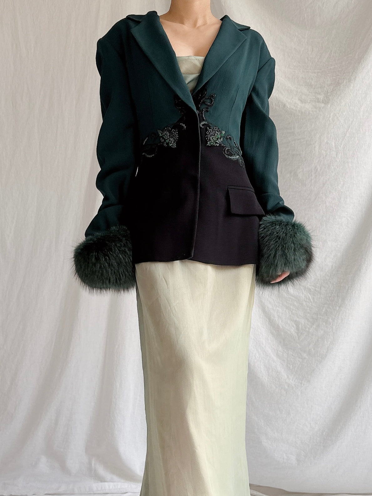 Vintage Oppio Italy Wool & Rayon Jacket - M/L 44