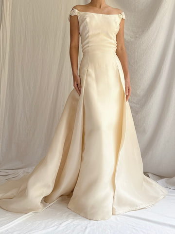 Vintage Aimee Atelier Silk Organza Gown - S