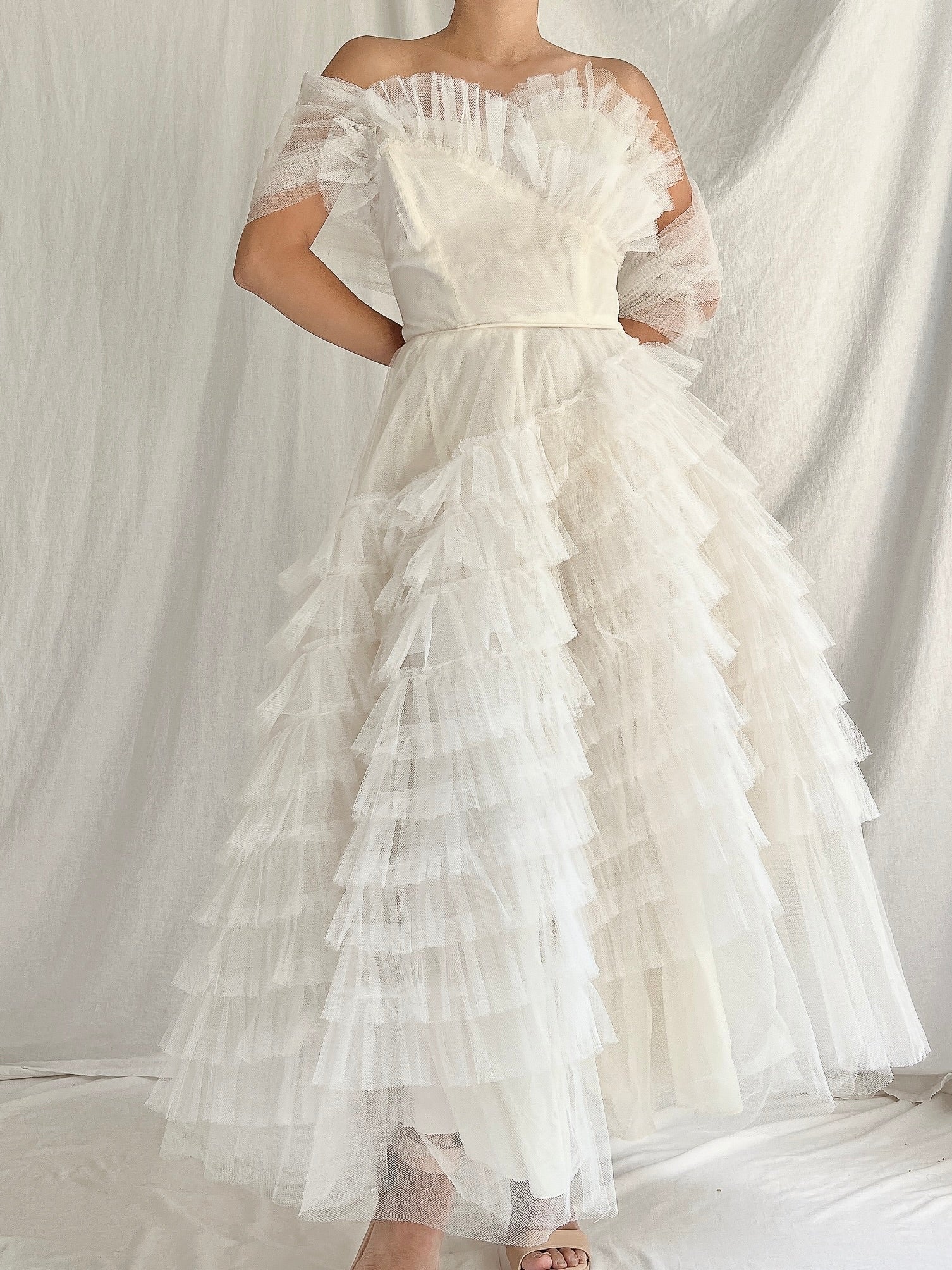 1950s Tulle Layered Dress - XS