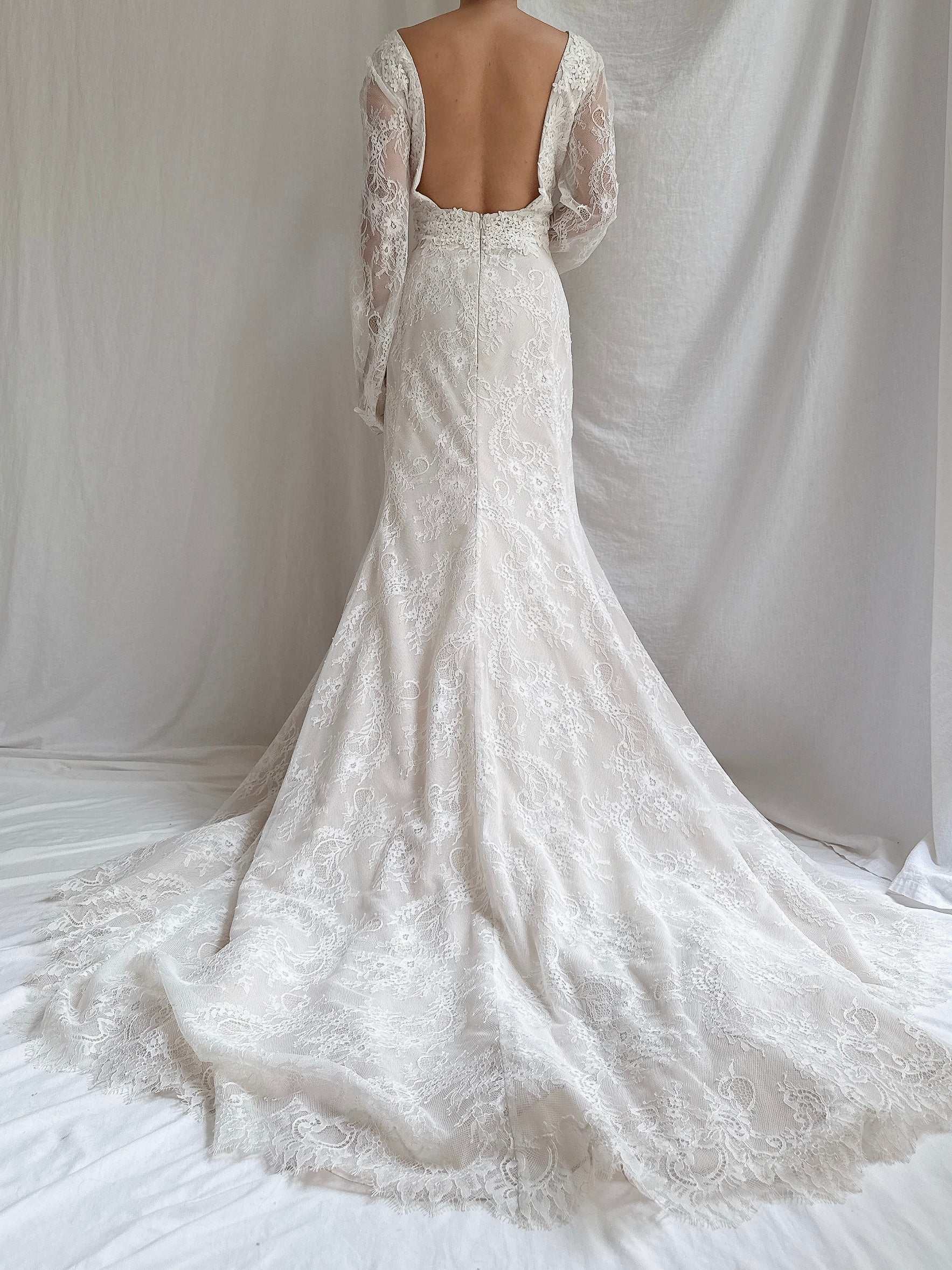 Vintage Liancarlo “Azul” Lace Gown - M/6