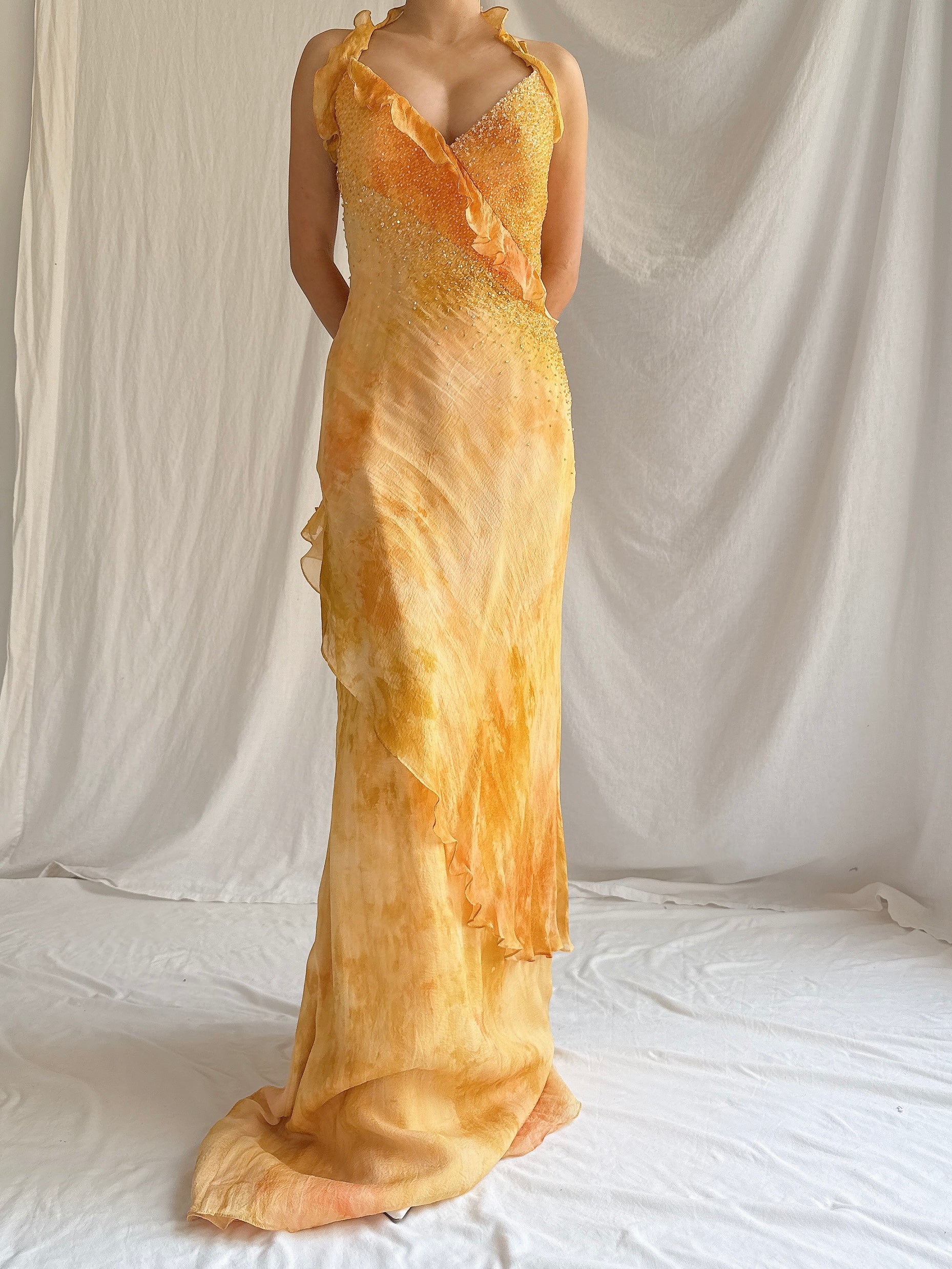 Vintage Silk YSA Makino Gown - M