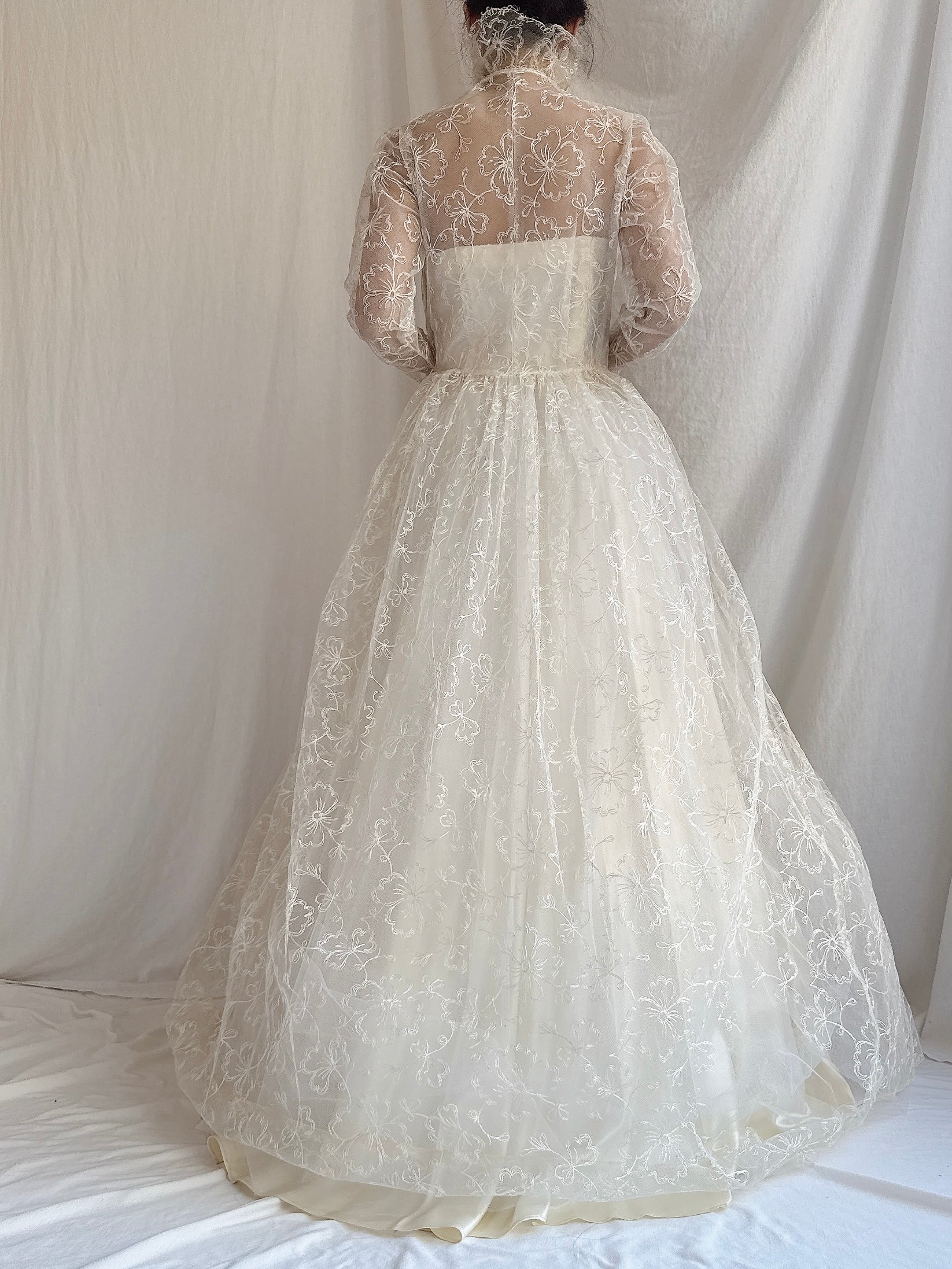 1950s Vintage Tulle 2-Piece Set - XS