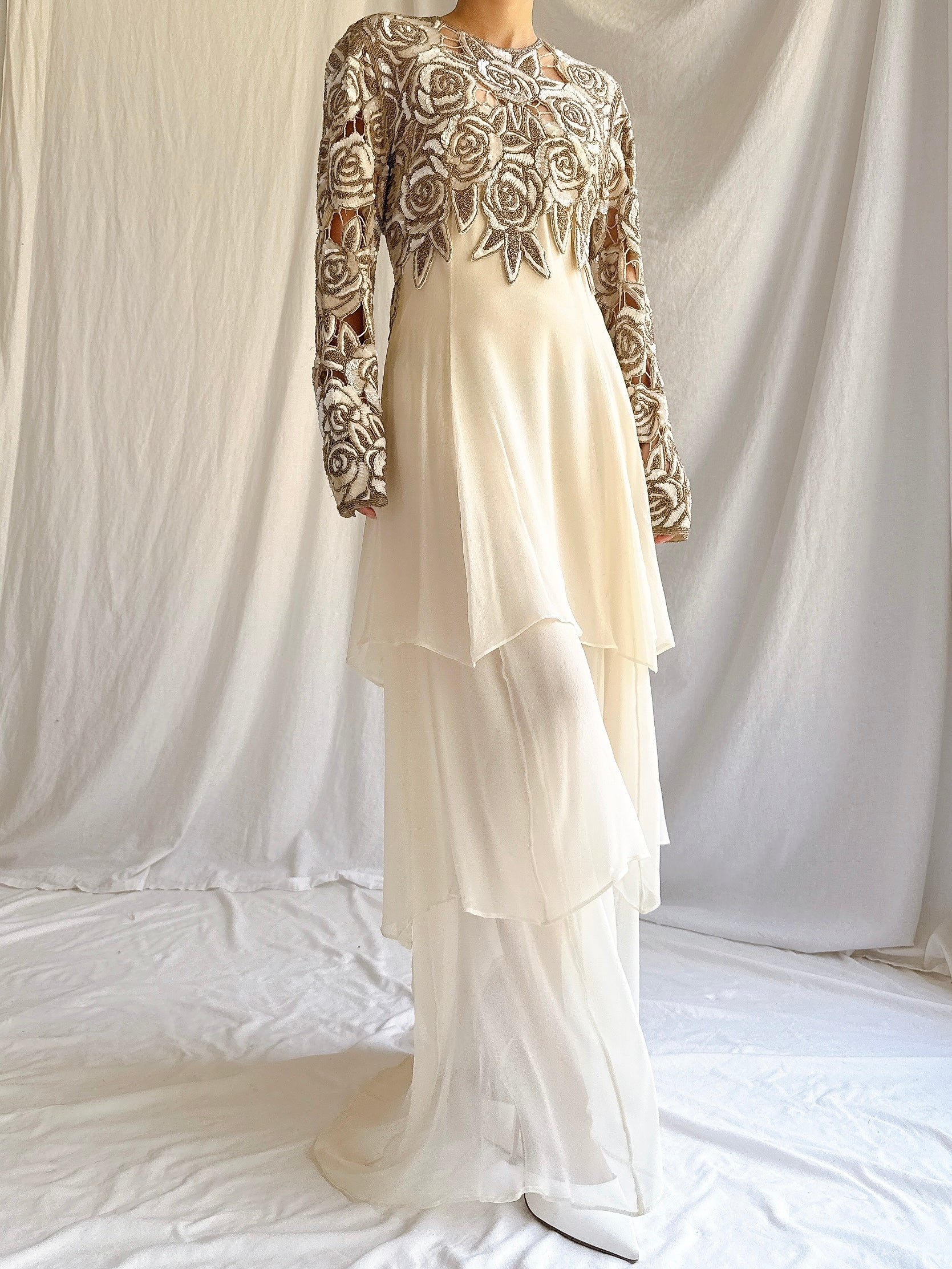 1980s Naeem Khan Silk Gown - S/M