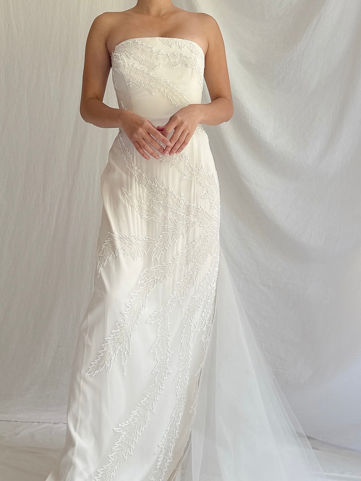 Vintage Jasz Couture Silk Strapless Gown - M/6/8