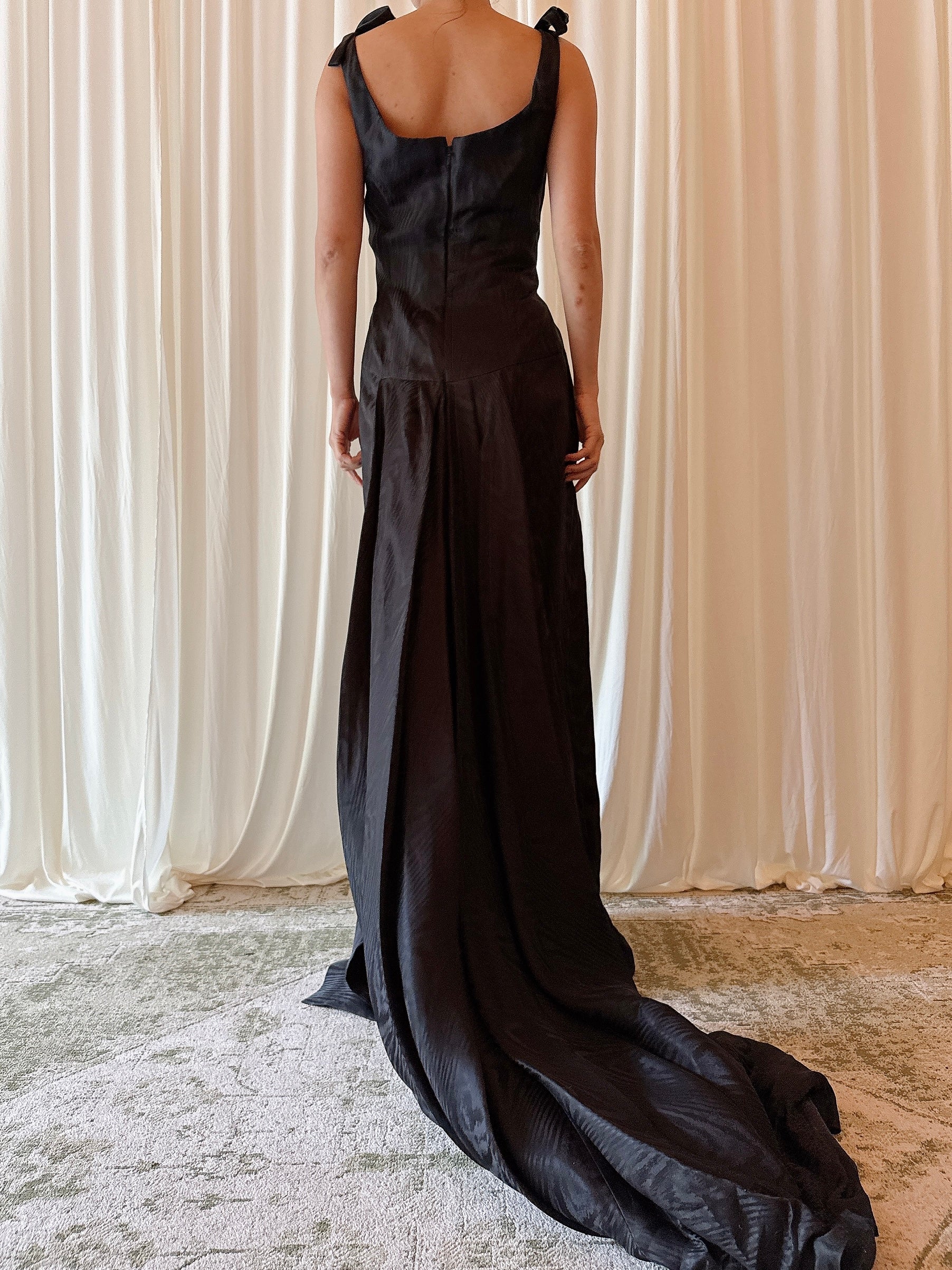 Vintage Belleville Sassoon Black Dress - UK 14