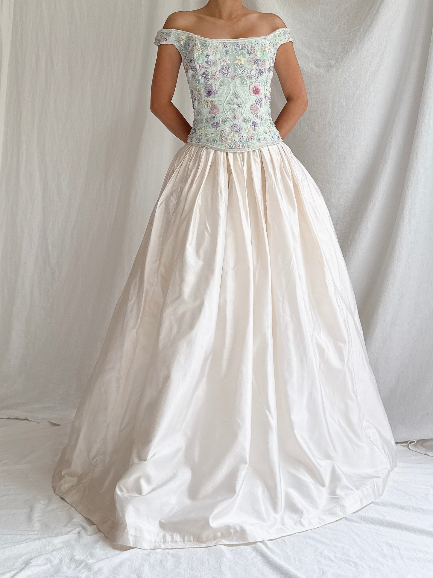 Vintage Bellville Sassoon Bustier and Silk Skirt - M/L UK14/16