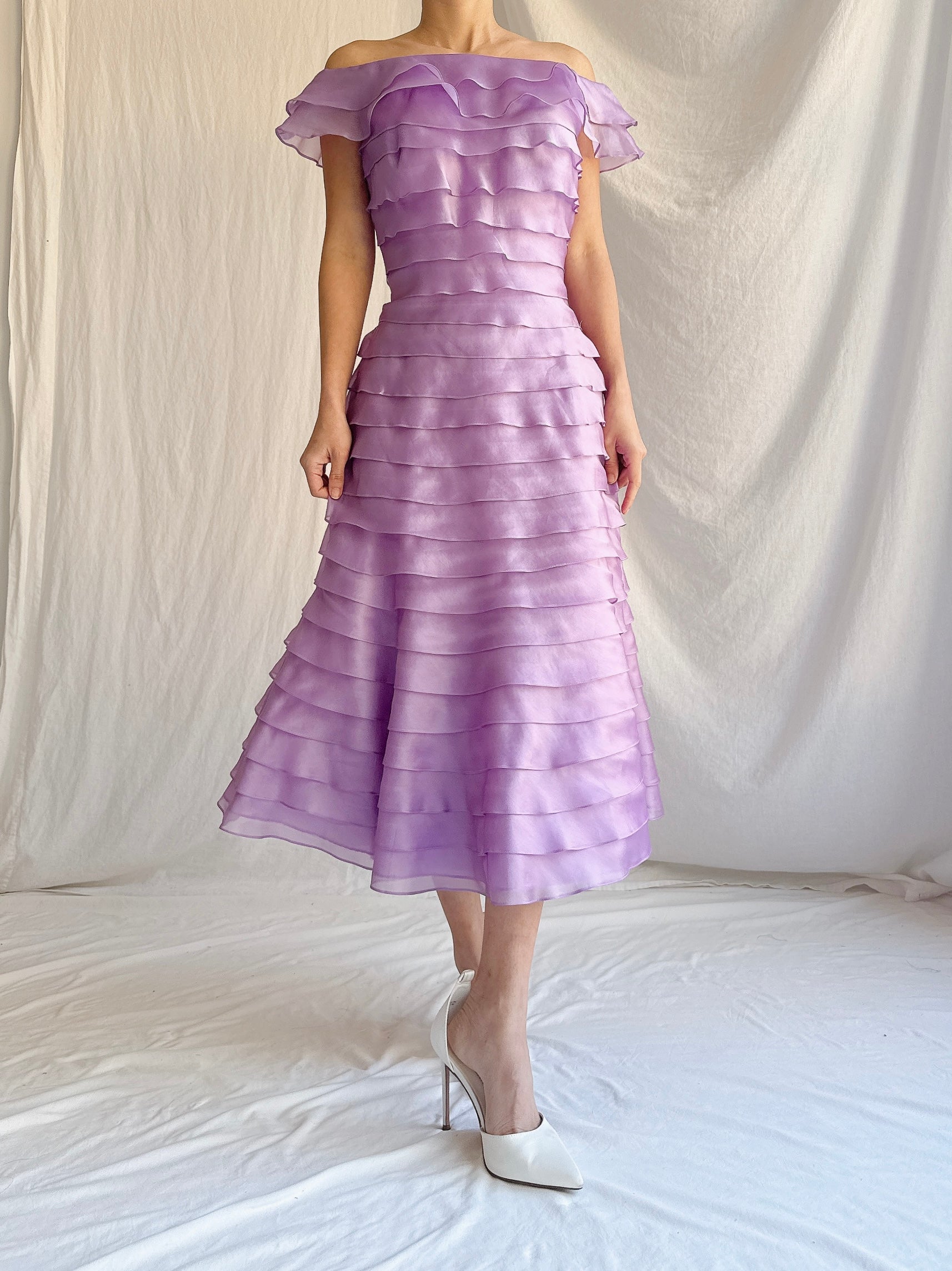 Vintage Belleville Sassoon Silk Organza Dress - S/ UK 8/US 4/6