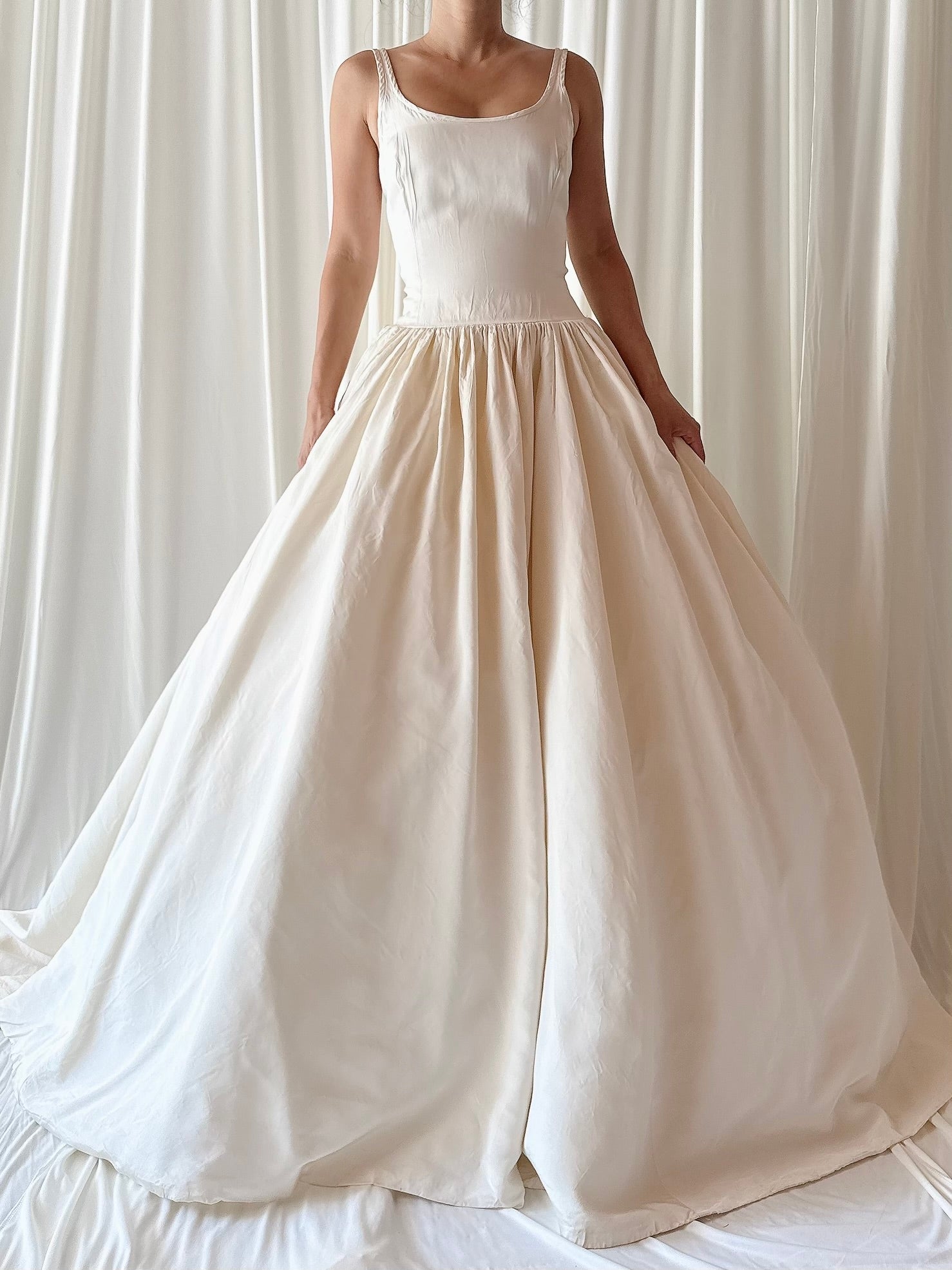 90s Amsale Taffeta Gown - S/4