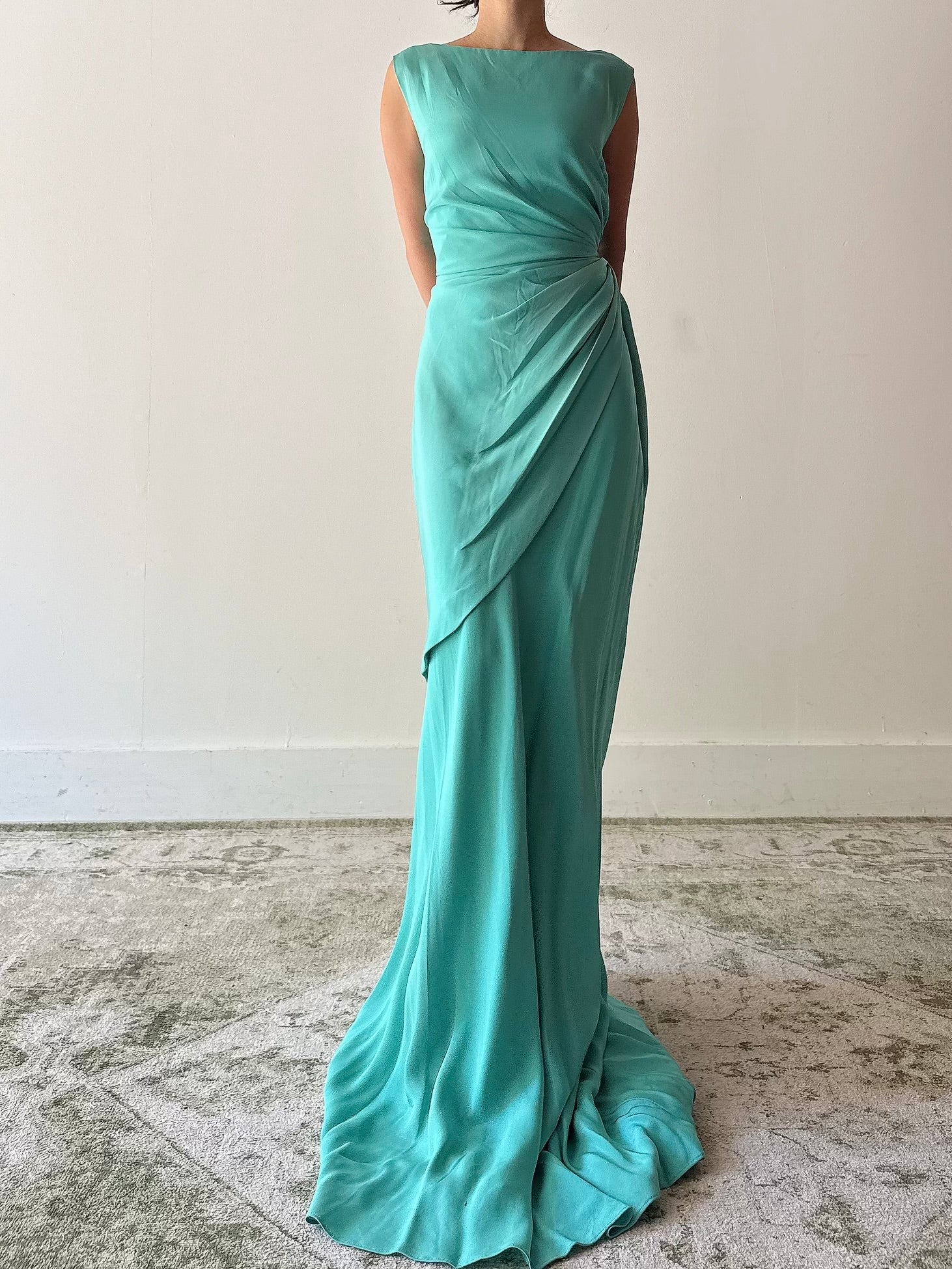 Vintage Belleville Sassoon Silk Gown - UK18