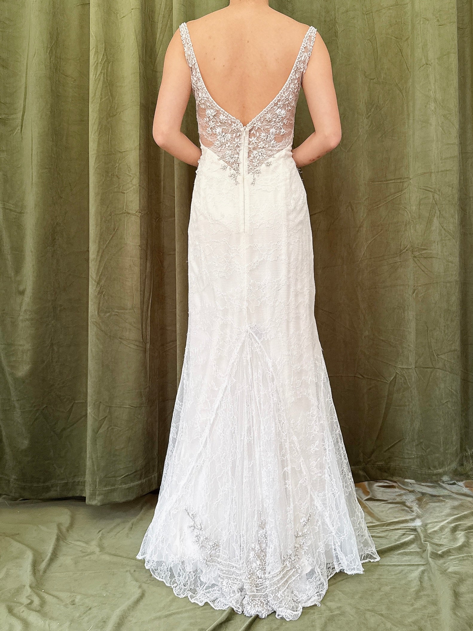 Vintage Liancarlo Couture Silk Lace Gown - Size 10