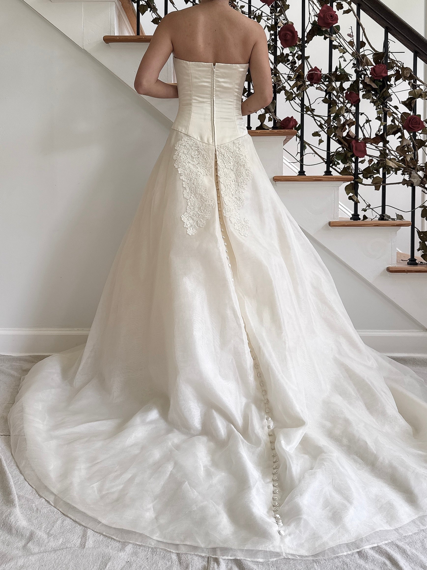 Vintage Birnbaum & Bullock Silk Organza Gown - XS